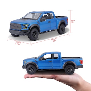 Foto 2 | Camión Maisto Fundido A Presión 1:24 2017 Ford F150 Raptor Blue - Venta Internacional.