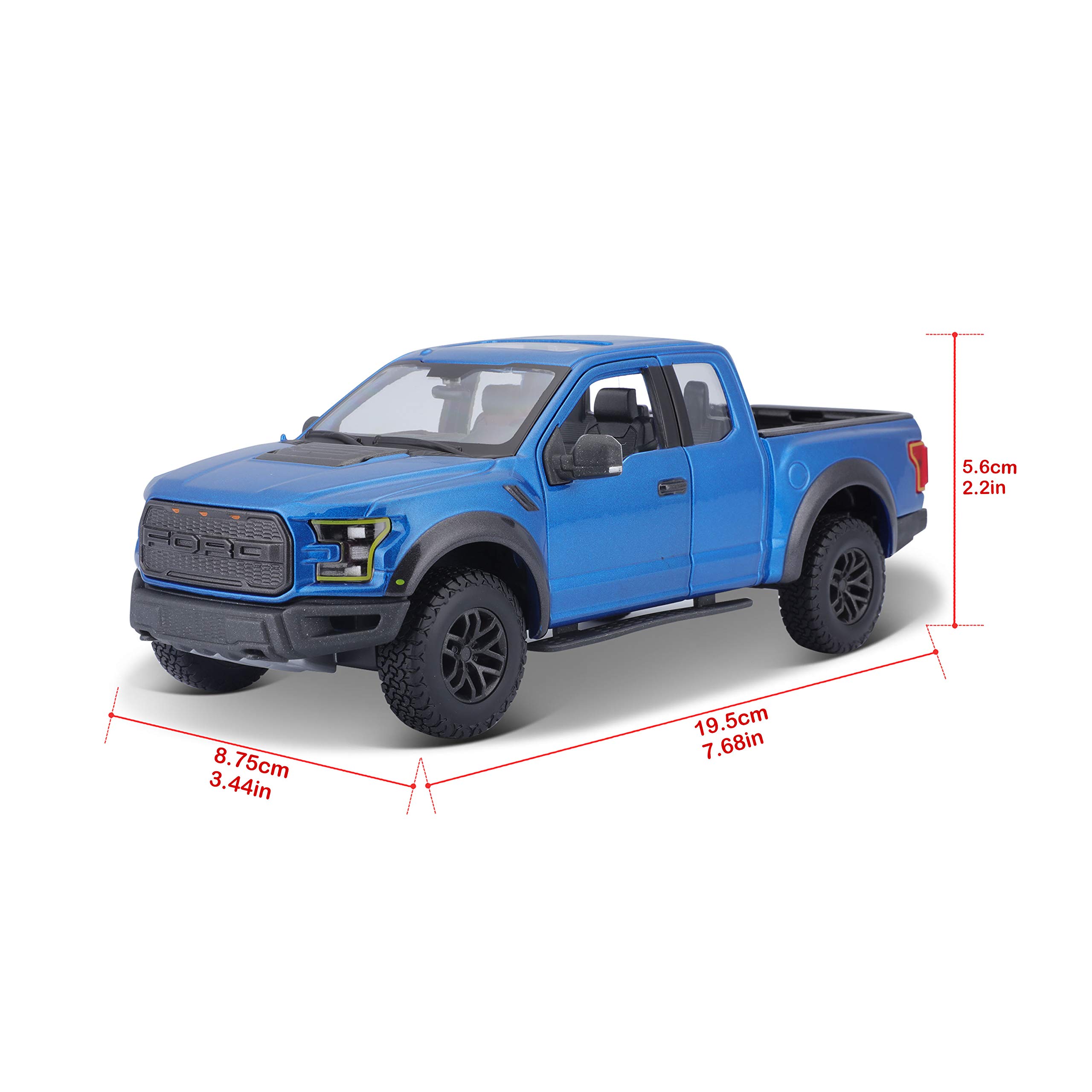 Foto 4 pulgar | Camión Maisto Fundido A Presión 1:24 2017 Ford F150 Raptor Blue - Venta Internacional.