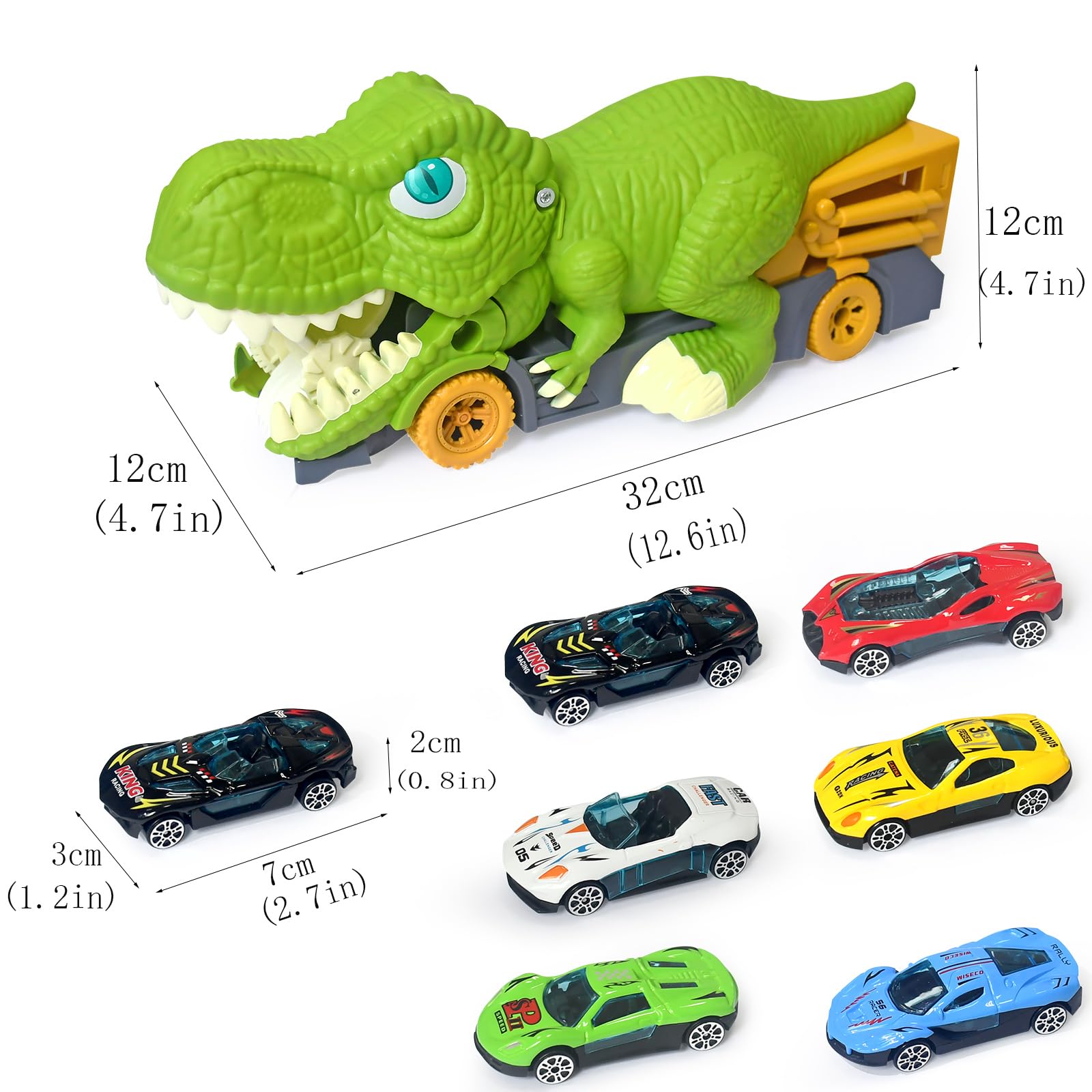 Foto 3 pulgar | Camión De Transporte De Juguete Aykzaqe Dinosaur Para Niños De 3 A 7 Años - Venta Internacional.