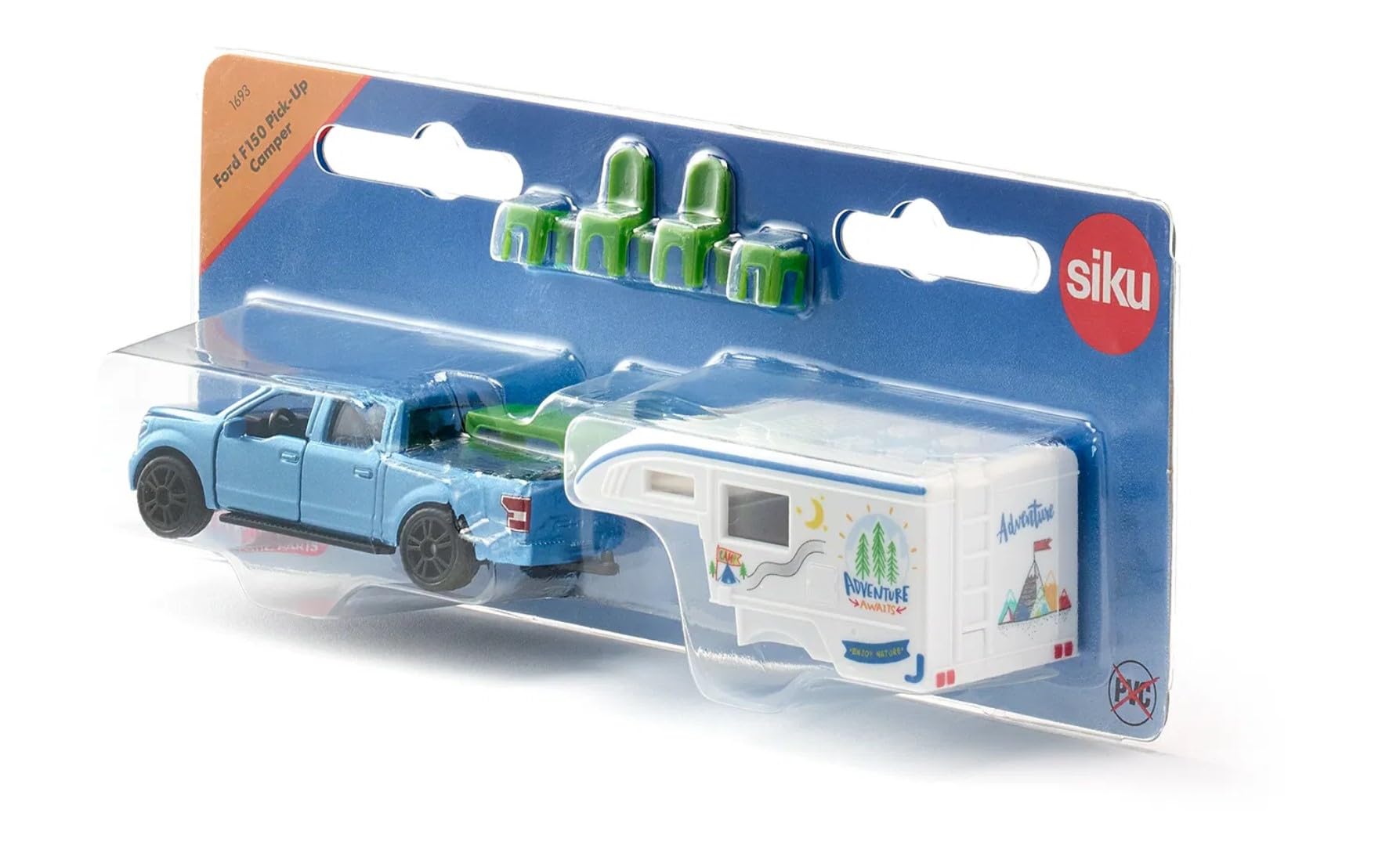 Foto 3 pulgar | Toy Car Siku Ford F150 Pick-up Camper Con Sillas Y Mesa - Venta Internacional.