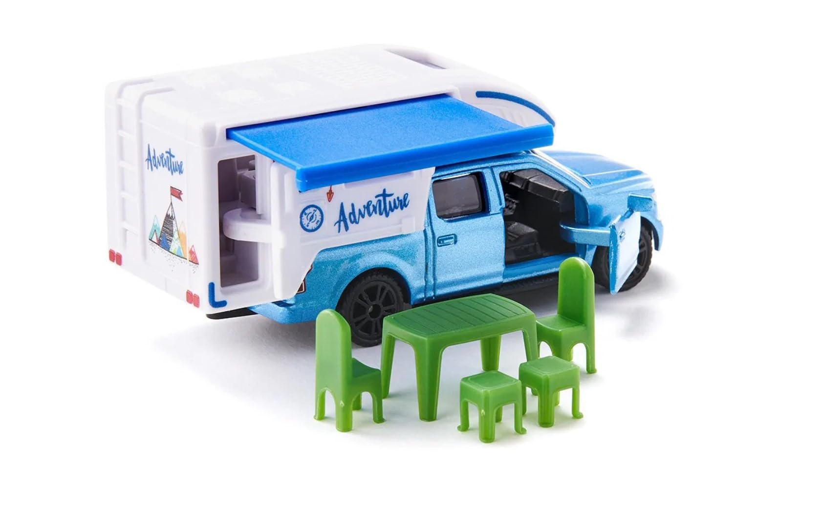 Foto 8 pulgar | Toy Car Siku Ford F150 Pick-up Camper Con Sillas Y Mesa - Venta Internacional.