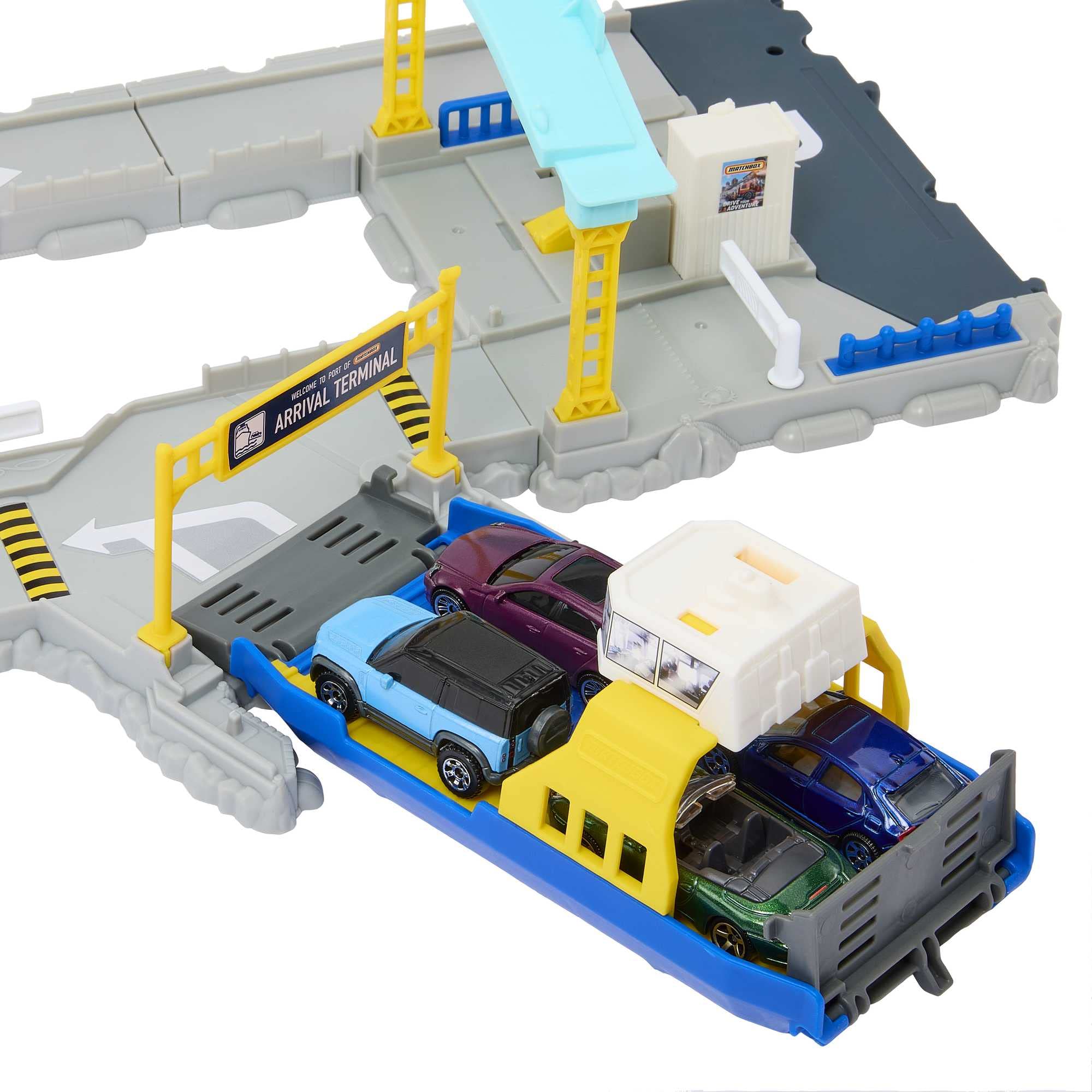 Foto 4 pulgar | Set Ferry Port Matchbox Hmh29 Con Ferry Con Ruedas Desmontables - Venta Internacional.