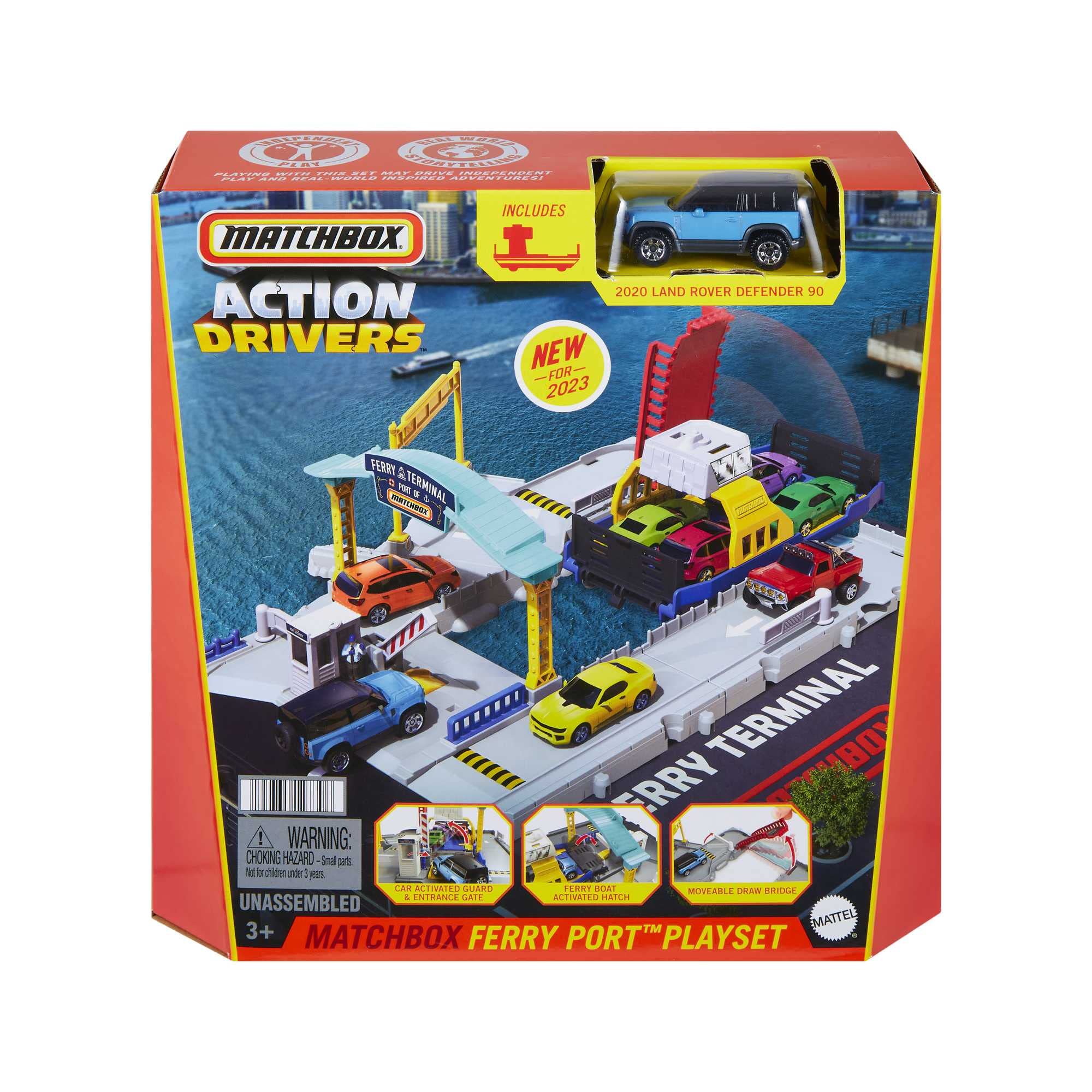 Foto 7 pulgar | Set Ferry Port Matchbox Hmh29 Con Ferry Con Ruedas Desmontables - Venta Internacional.