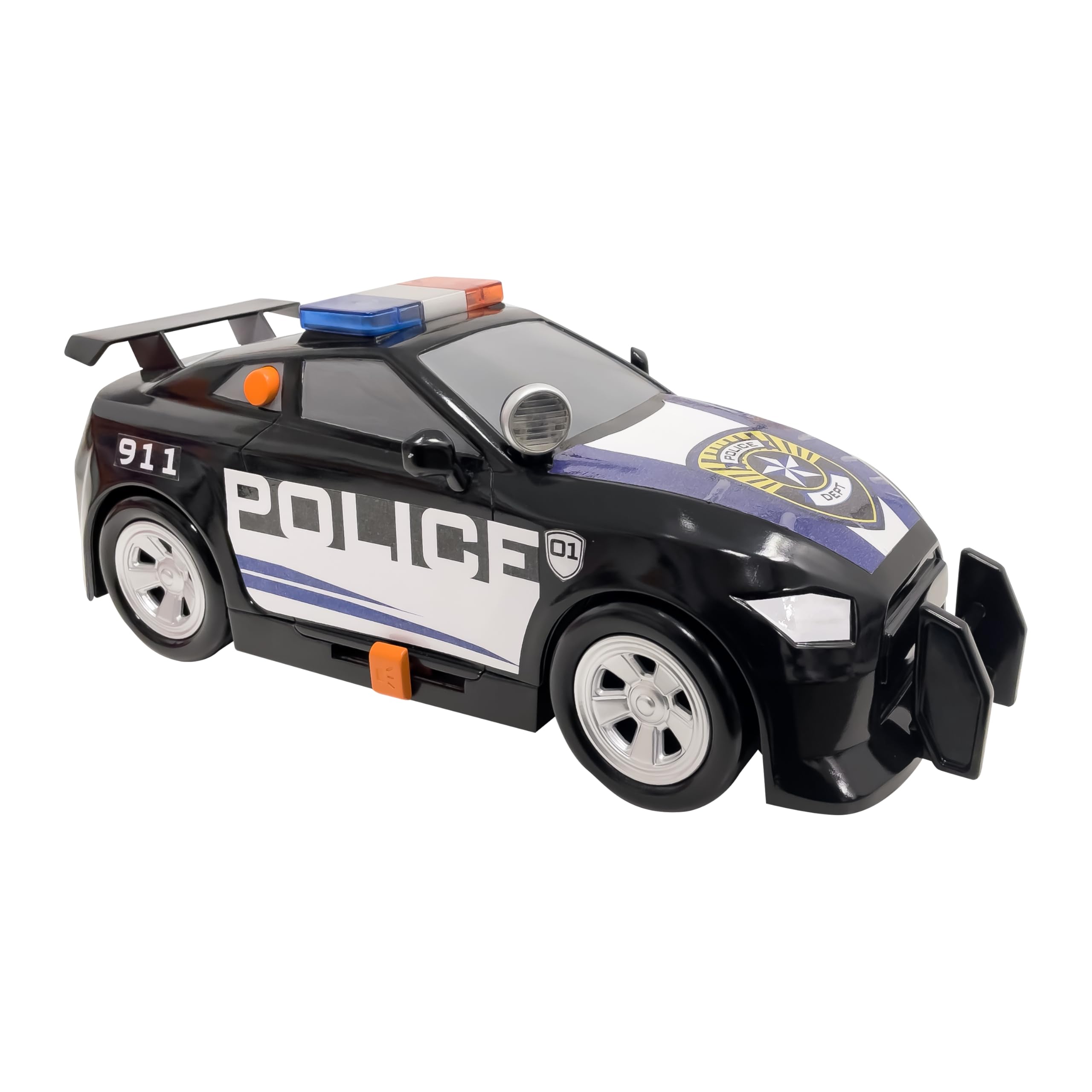 Foto 3 pulgar | Coche De Policía De Juguete Mighty Fleet Power Movers 15 Con Luces Y Sonidos - Venta Internacional.