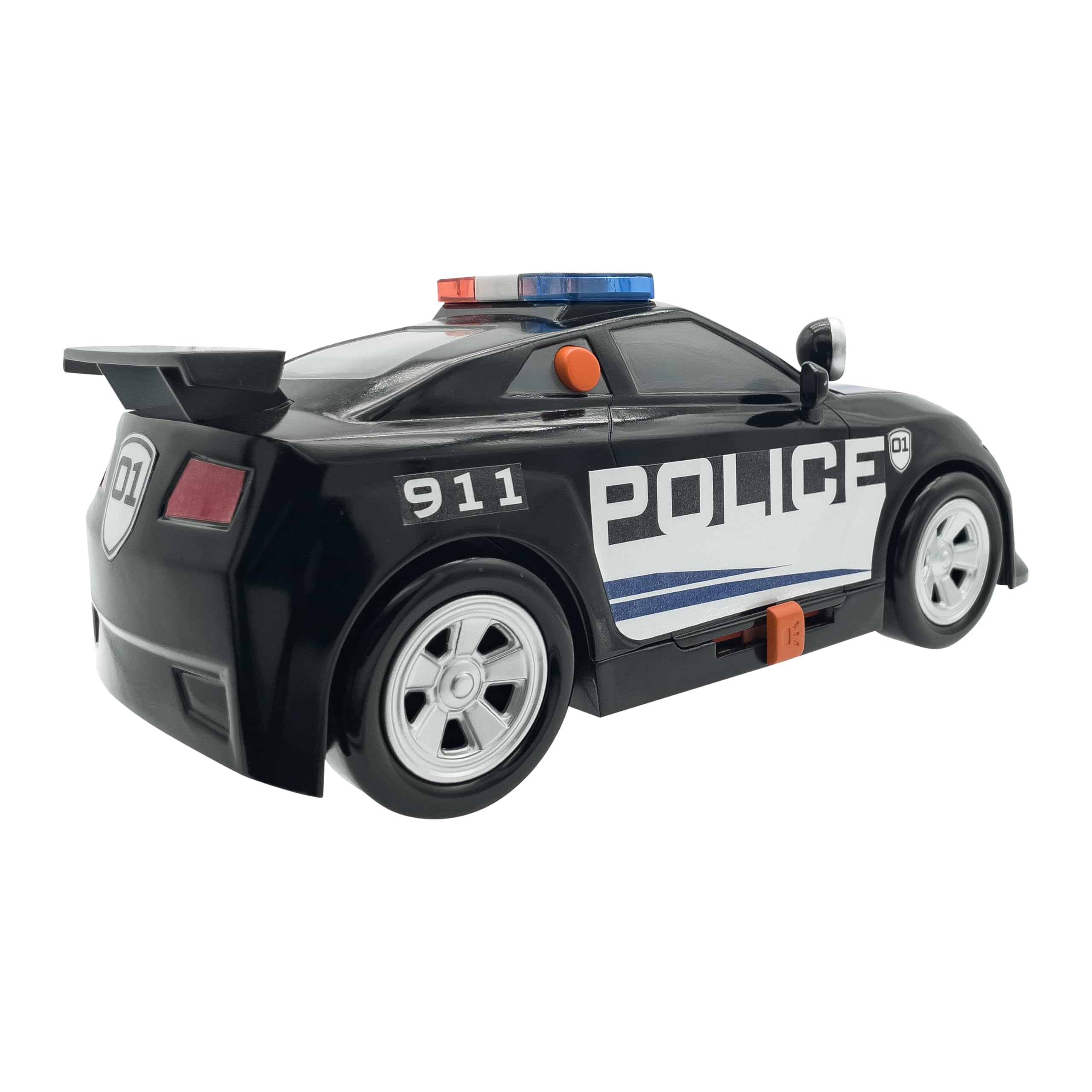 Foto 4 pulgar | Coche De Policía De Juguete Mighty Fleet Power Movers 15 Con Luces Y Sonidos - Venta Internacional.