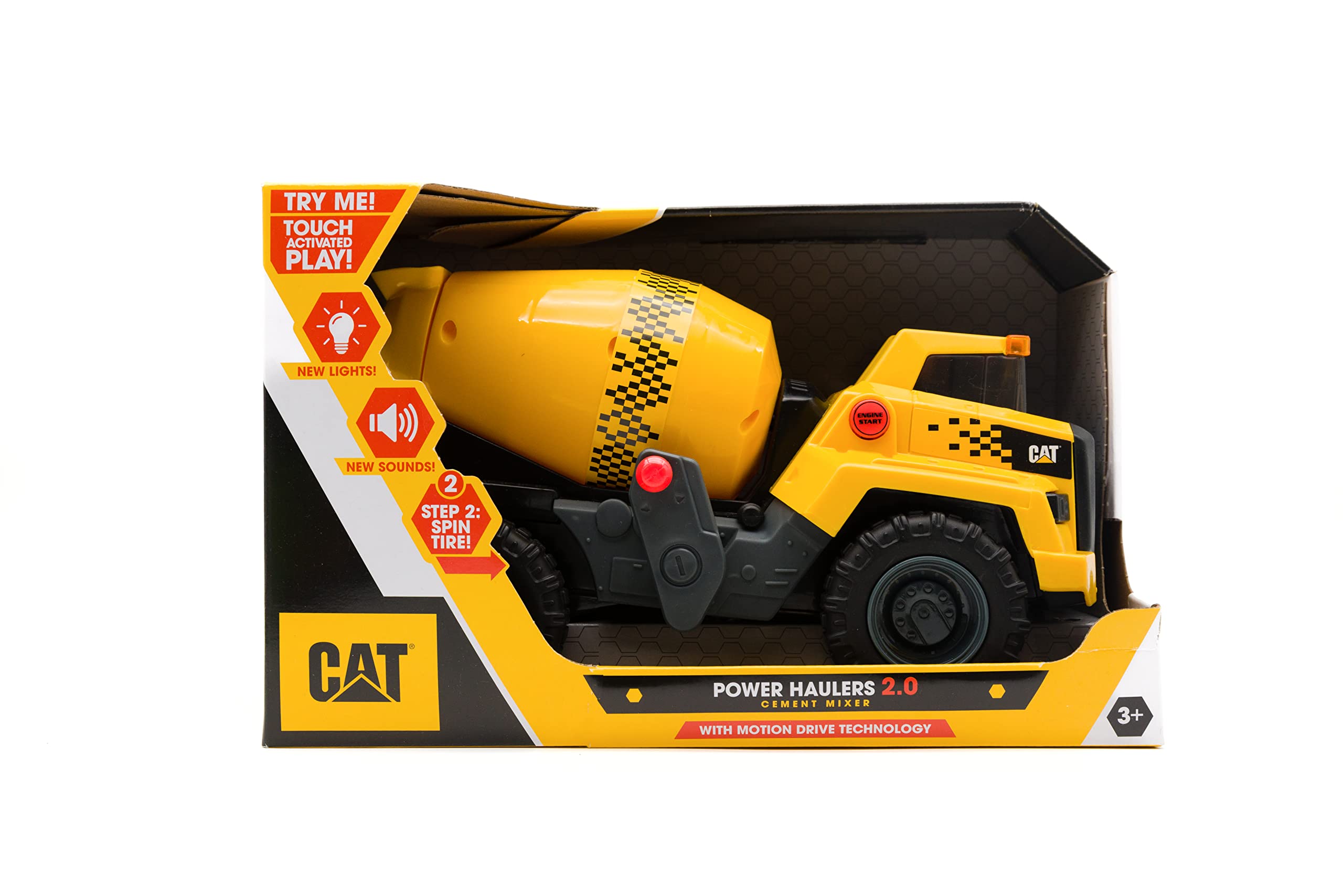 Foto 6 pulgar | Mezcladora De Cemento Construction Toy Cat Power Haulers 2.0 De 11.5 Pulgadas - Venta Internacional.