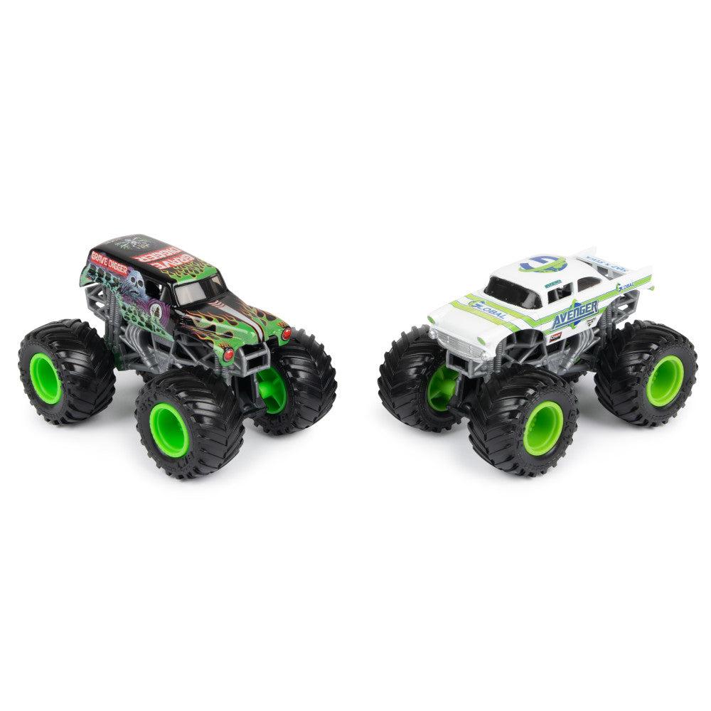 Foto 3 pulgar | Monster Jam: Gravedigger Vs Avenger Escala 1/64 2 Pack