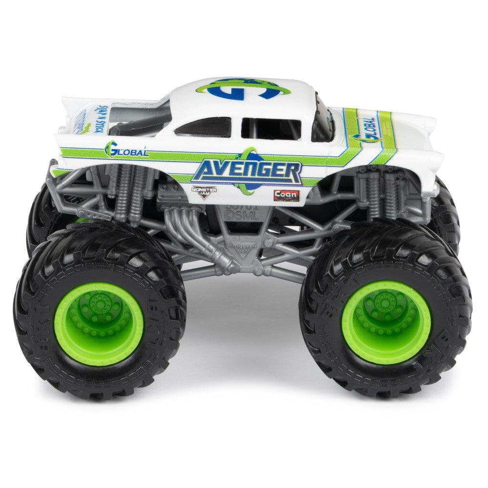 Foto 4 pulgar | Monster Jam: Gravedigger Vs Avenger Escala 1/64 2 Pack