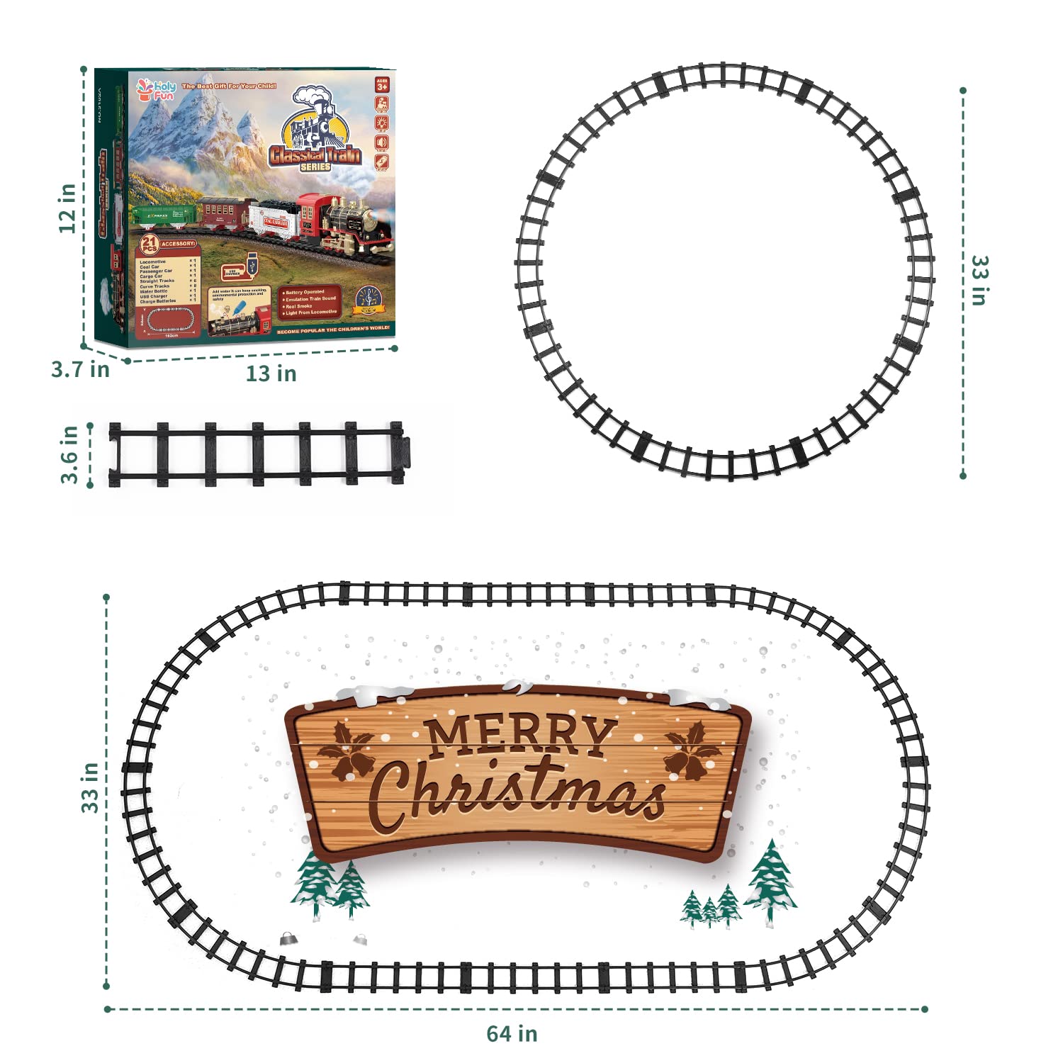 Foto 7 pulgar | Tren de Juguete Holyfun Infantil-Venta Internacional