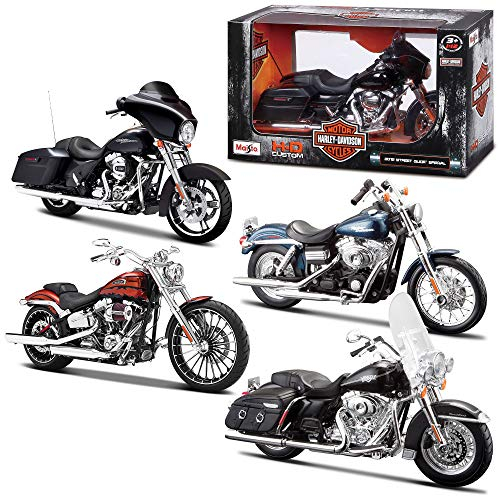 Foto 2 pulgar | Surtido De Motocicletas Maisto A Escala 1:12 De Harley Davidson - Venta Internacional.