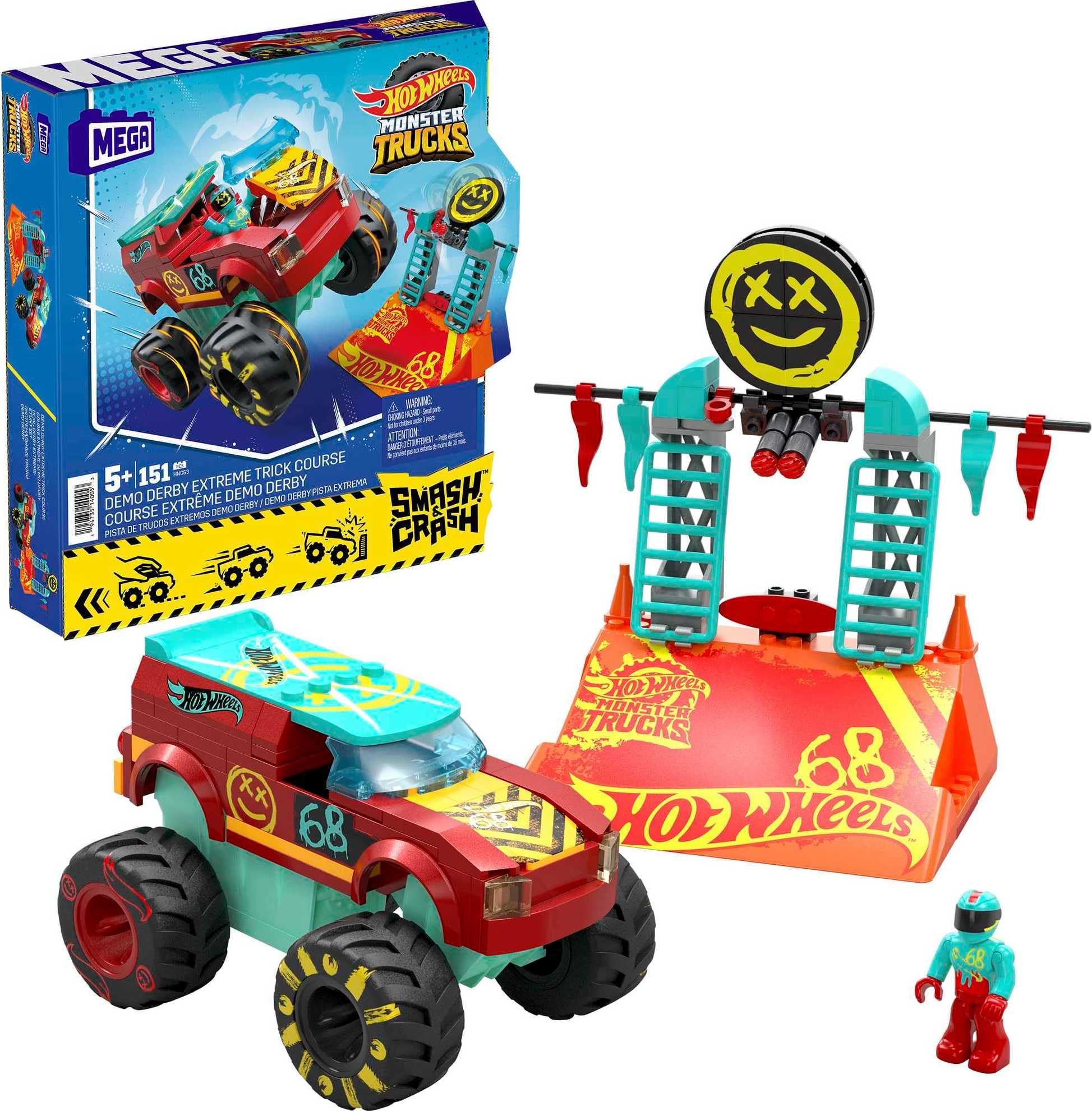Foto 1 | Juguete De Construcción Mega Hot Wheels Monster Trucks Demo Derby - Venta Internacional.