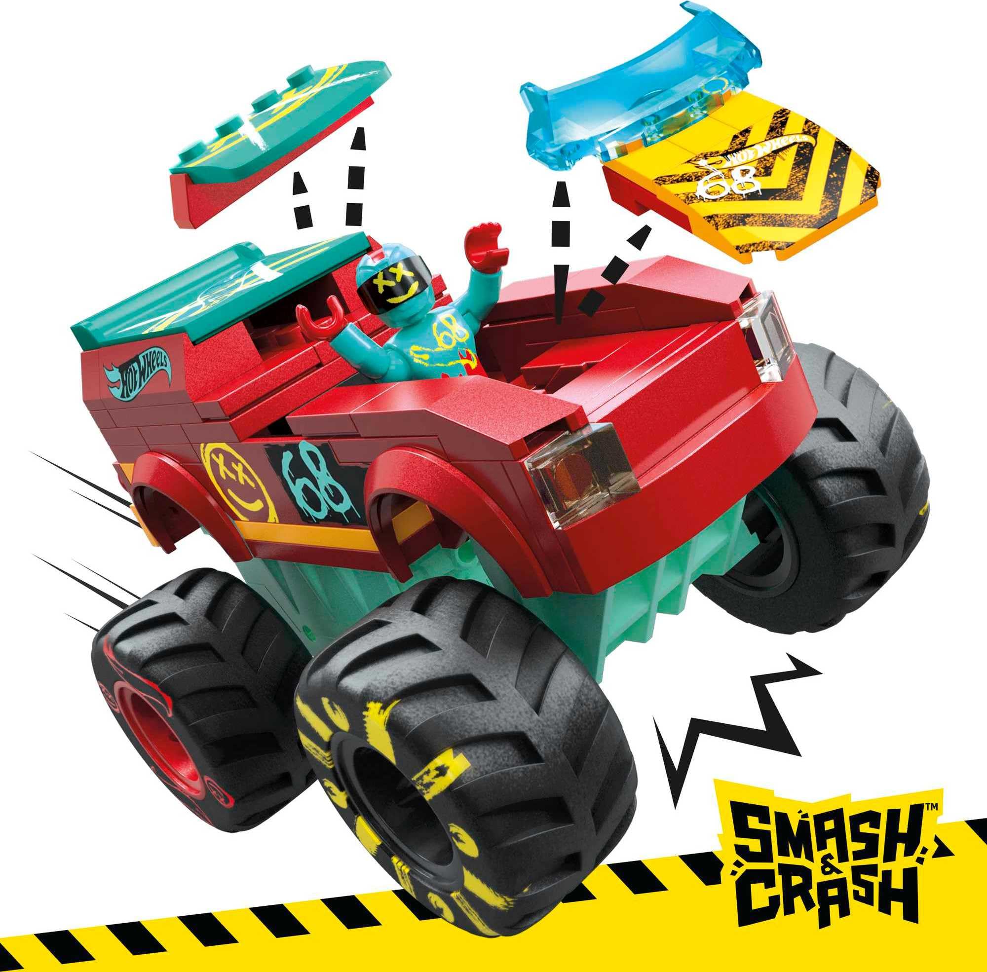 Foto 4 pulgar | Juguete De Construcción Mega Hot Wheels Monster Trucks Demo Derby - Venta Internacional.