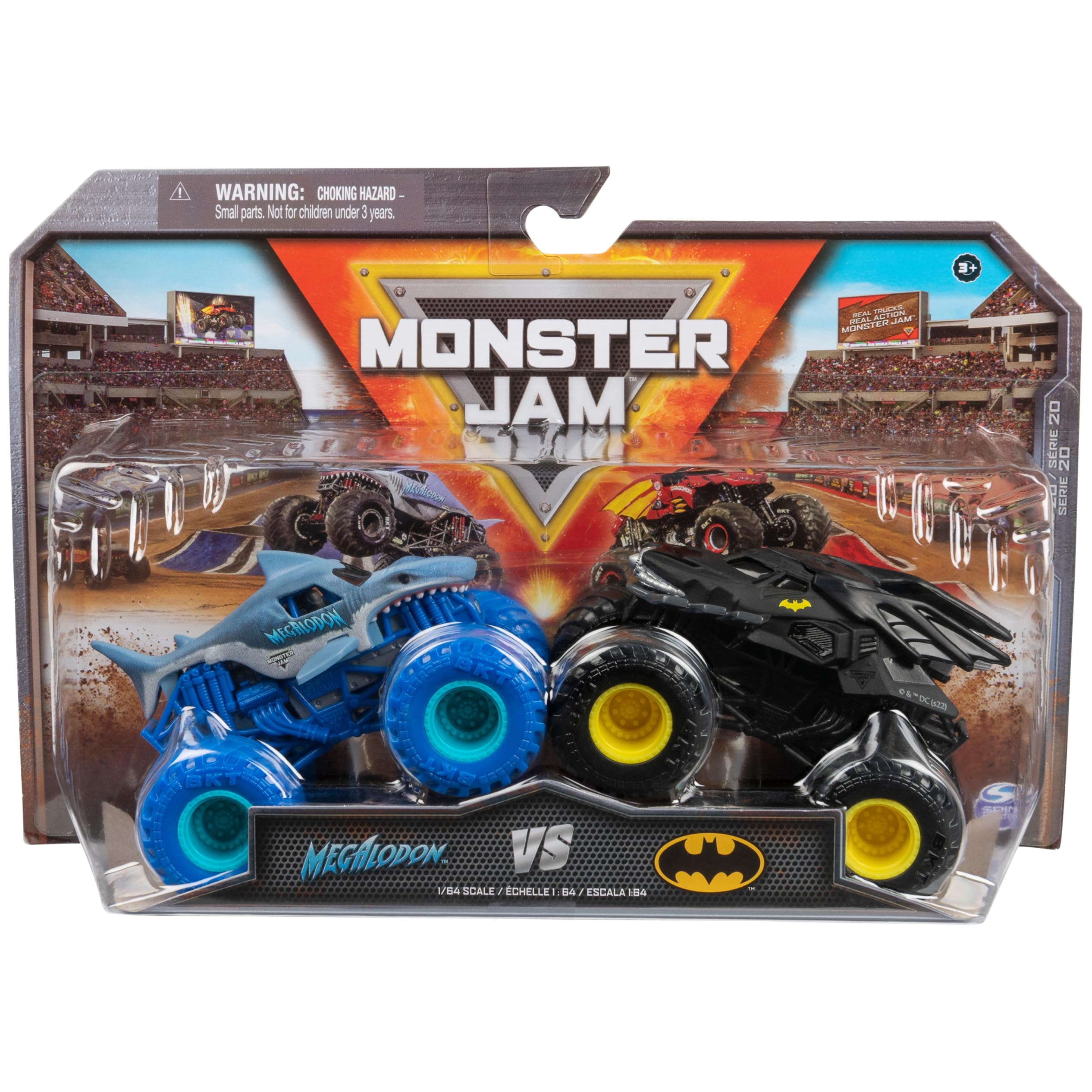 Foto 2 pulgar | Toy Monster Jam Batman Vs. Megalodon Die-cast A Escala 1:64 - Venta Internacional.