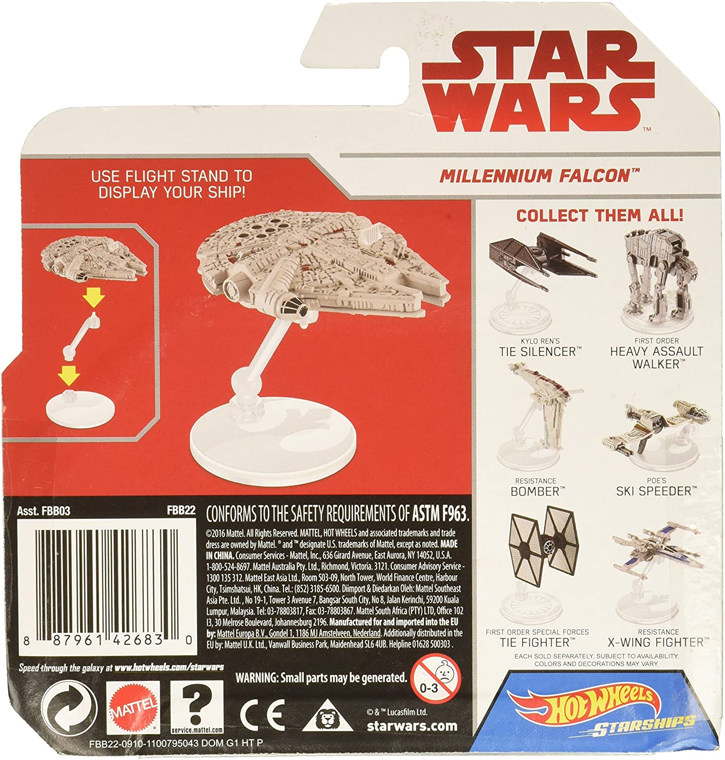 Foto 4 pulgar | Vehículo Hot Wheels Star Wars Millennium Falcon - Venta Internacional