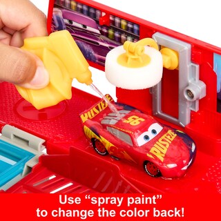 Foto 5 | Playset Mattel Disney Pixar Cars Transformando Camiones Y Automóviles - Venta Internacional.