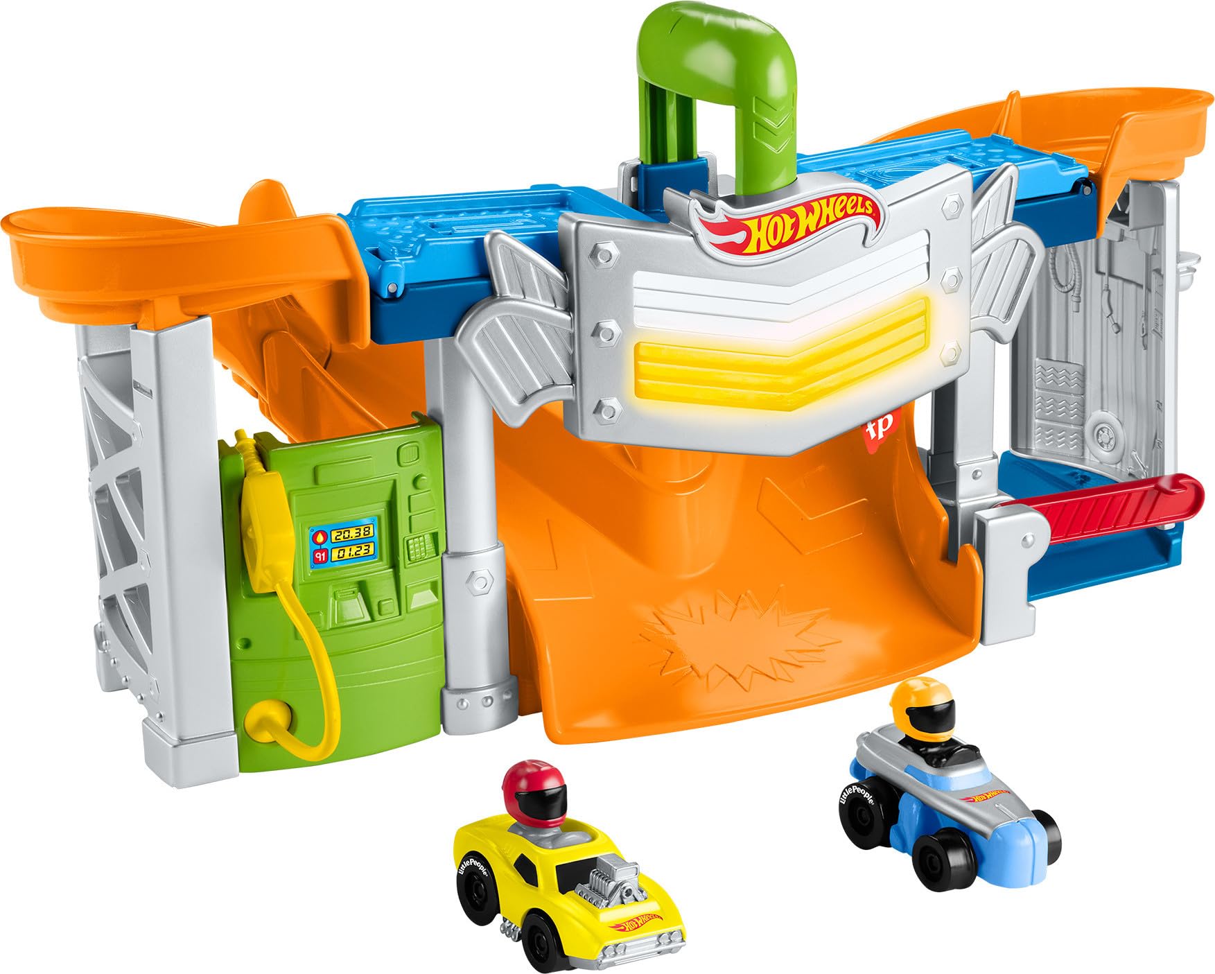 Foto 2 pulgar | Set De Pista De Carreras De Juguete Fisher-price Little People Hot Wheels - Venta Internacional.
