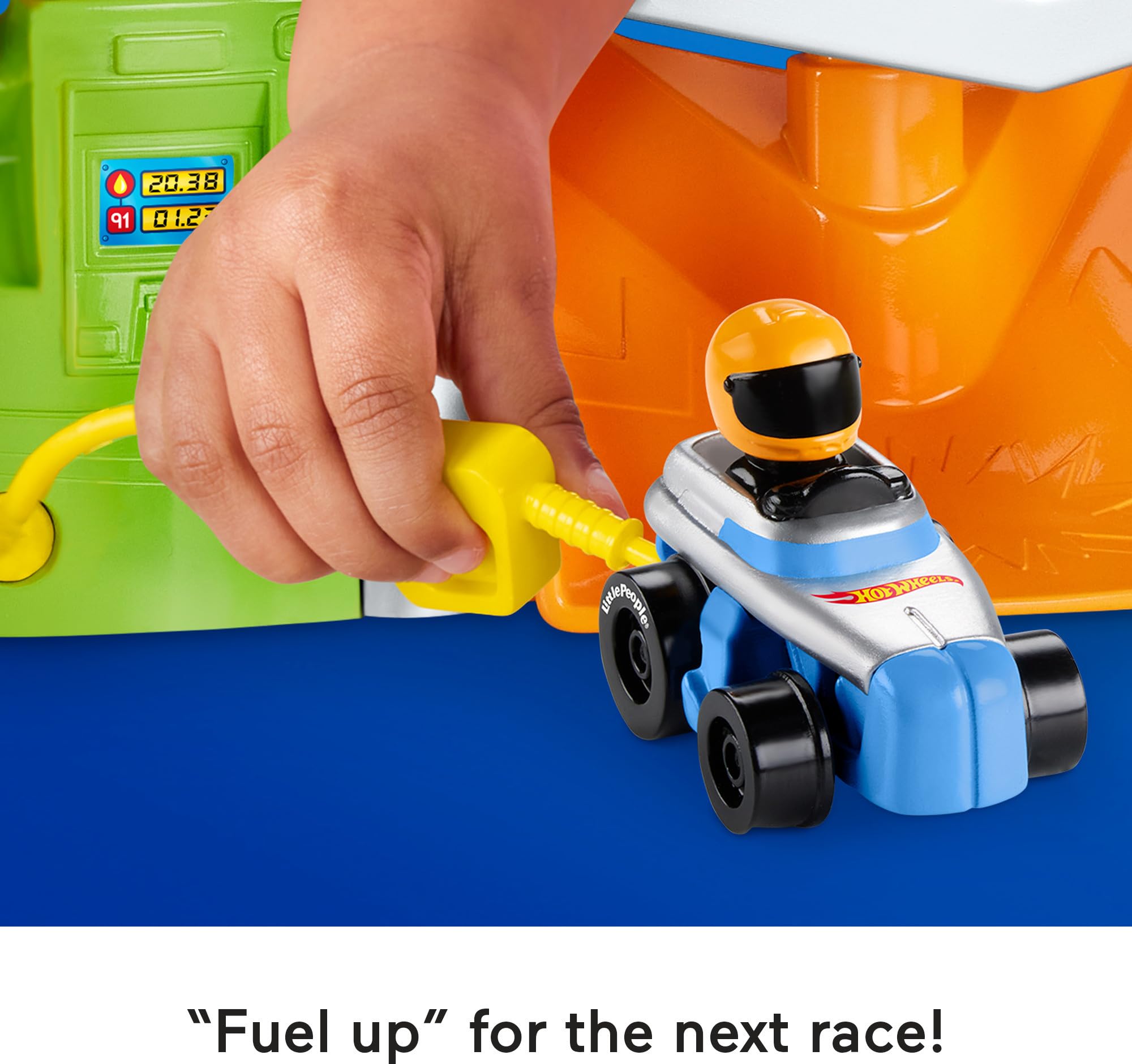 Foto 5 pulgar | Set De Pista De Carreras De Juguete Fisher-price Little People Hot Wheels - Venta Internacional.