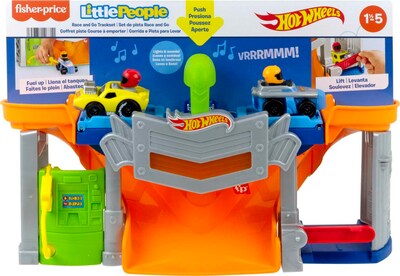 Foto 6 | Set De Pista De Carreras De Juguete Fisher-price Little People Hot Wheels - Venta Internacional.