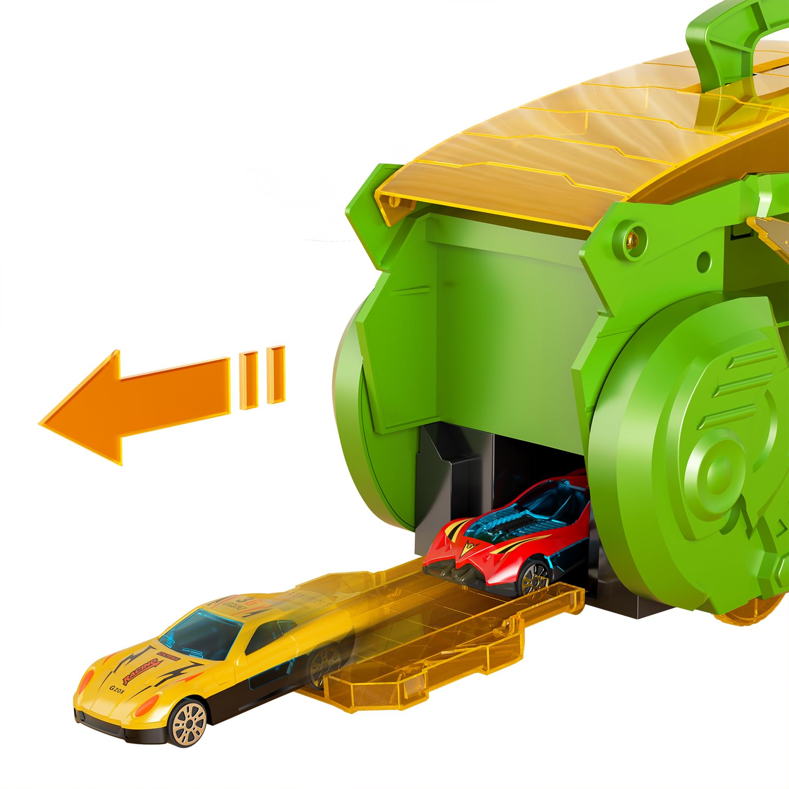 Foto 6 pulgar | Camión Transportador de Dinosaurios con 10 Coches Fundidos a Presión para Niños de 3 a 6 Años - Venta Internacional