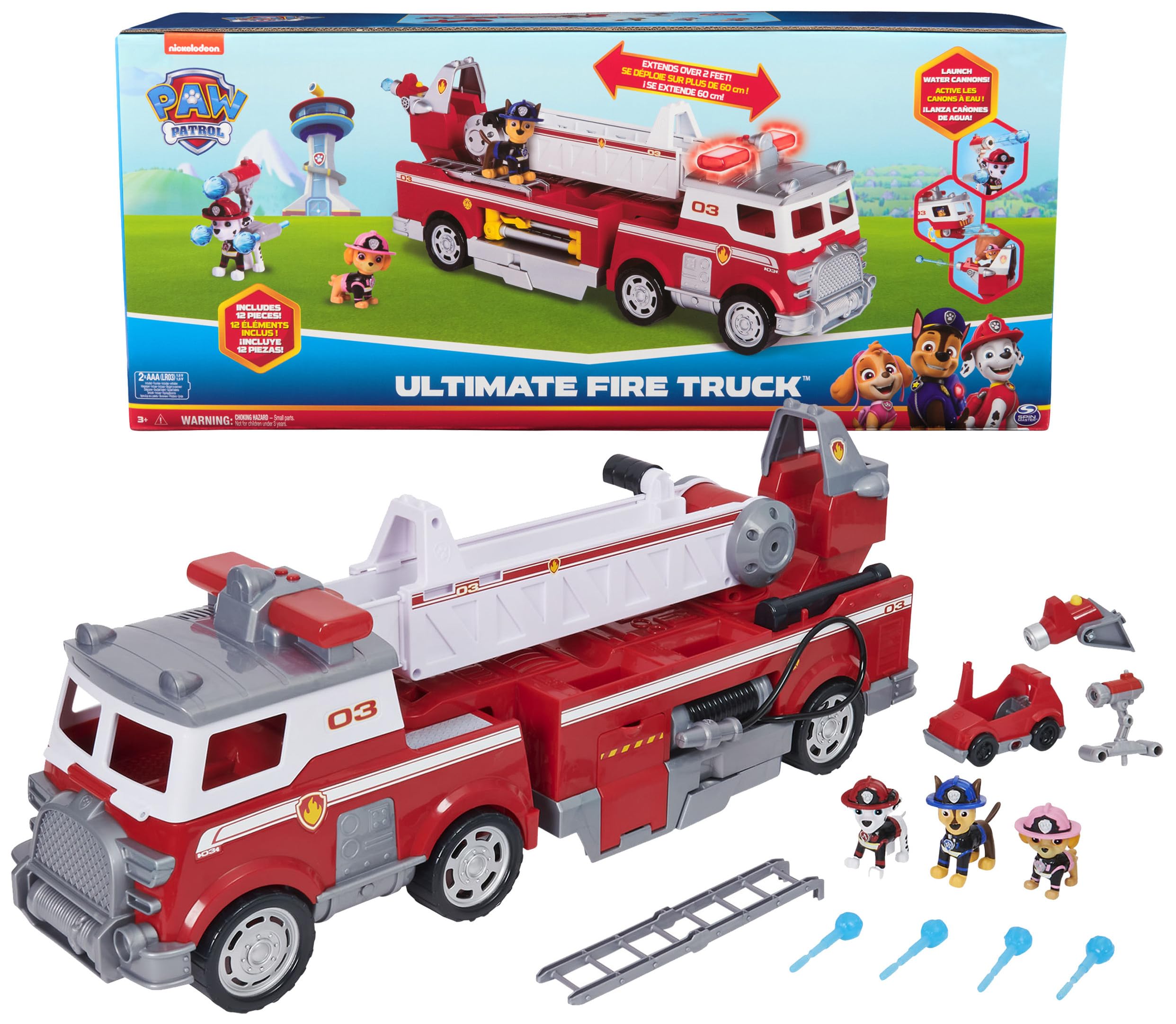 Foto 2 pulgar | Camión de Bomberos Paw Patrol Ultimate Rescue con Figuras - Venta Internacional