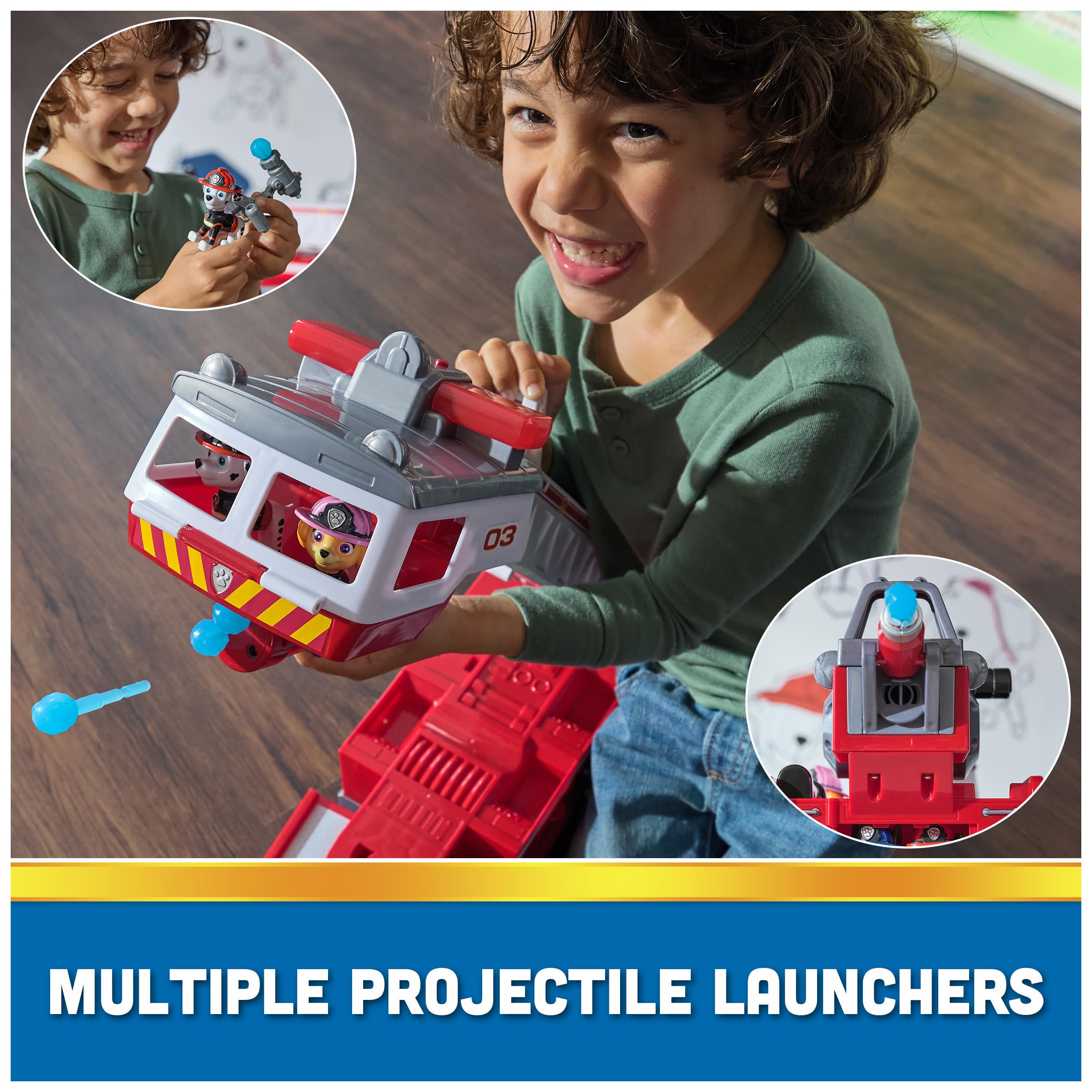 Foto 5 pulgar | Camión de Bomberos Paw Patrol Ultimate Rescue con Figuras - Venta Internacional