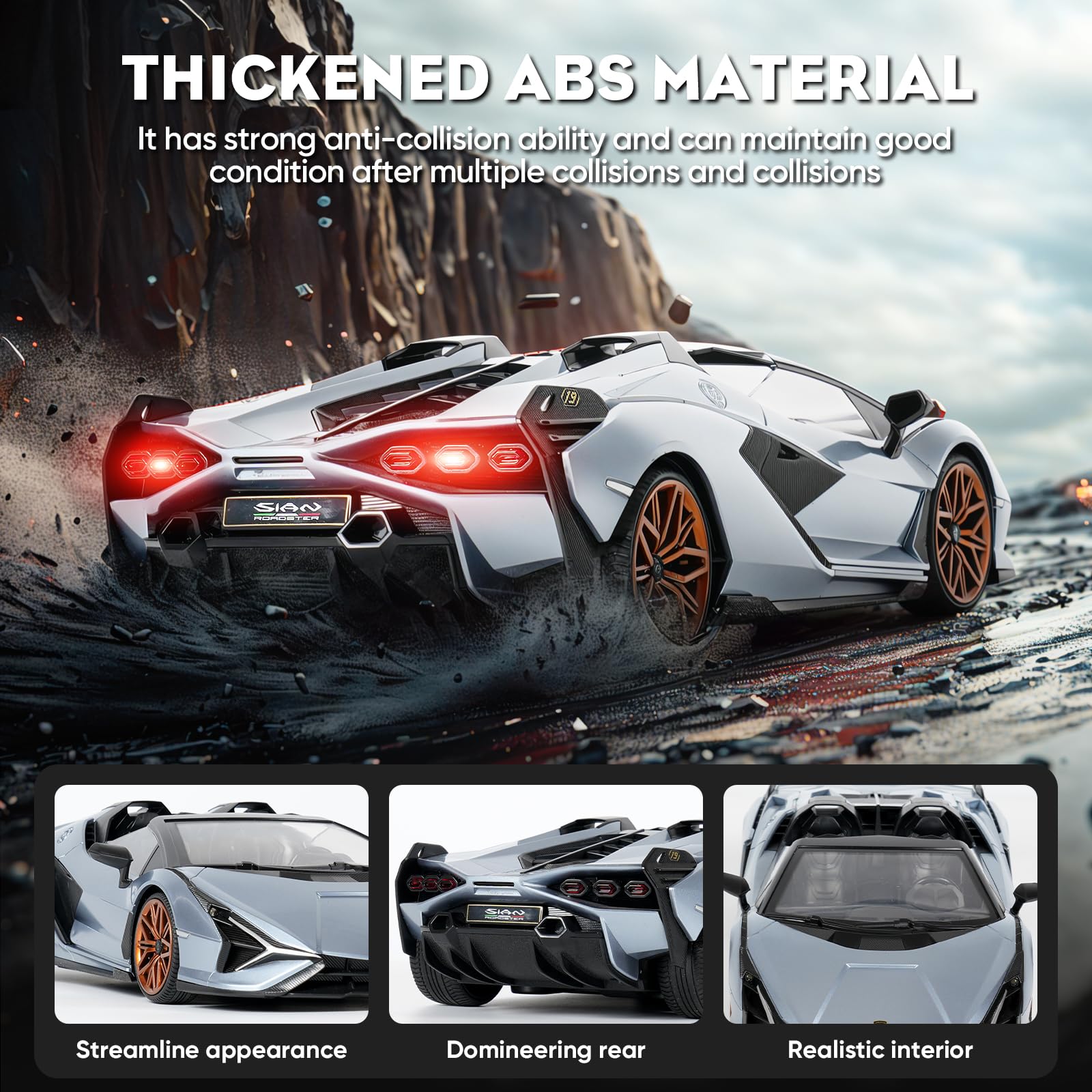 Foto 6 pulgar | Coche Teledirigido Miebely Lamborghini Sian A Escala 1:16 - Venta Internacional