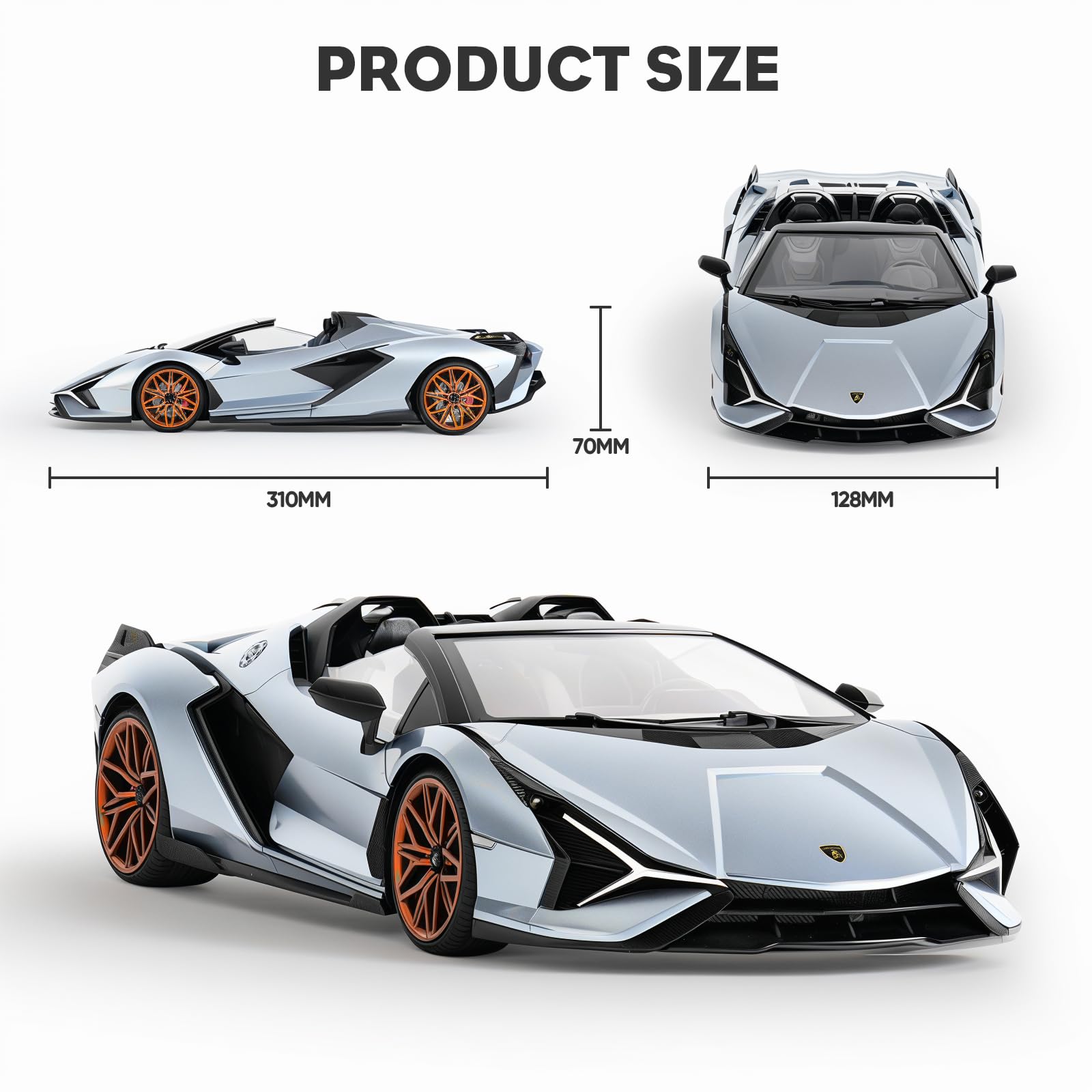 Foto 8 pulgar | Coche Teledirigido Miebely Lamborghini Sian A Escala 1:16 - Venta Internacional