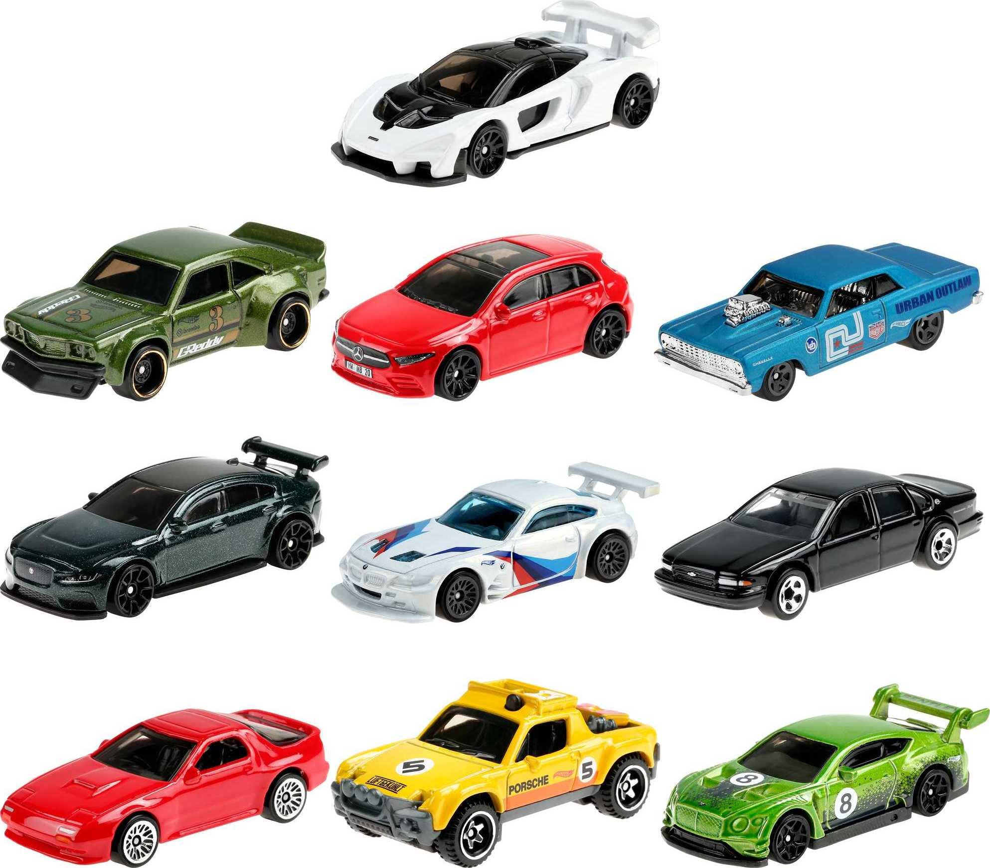 Foto 2 pulgar | Mini Colección Nightburnerz De Toy Hot Wheels, Paquete De 10 Unidades, 1:64 - Venta Internacional.