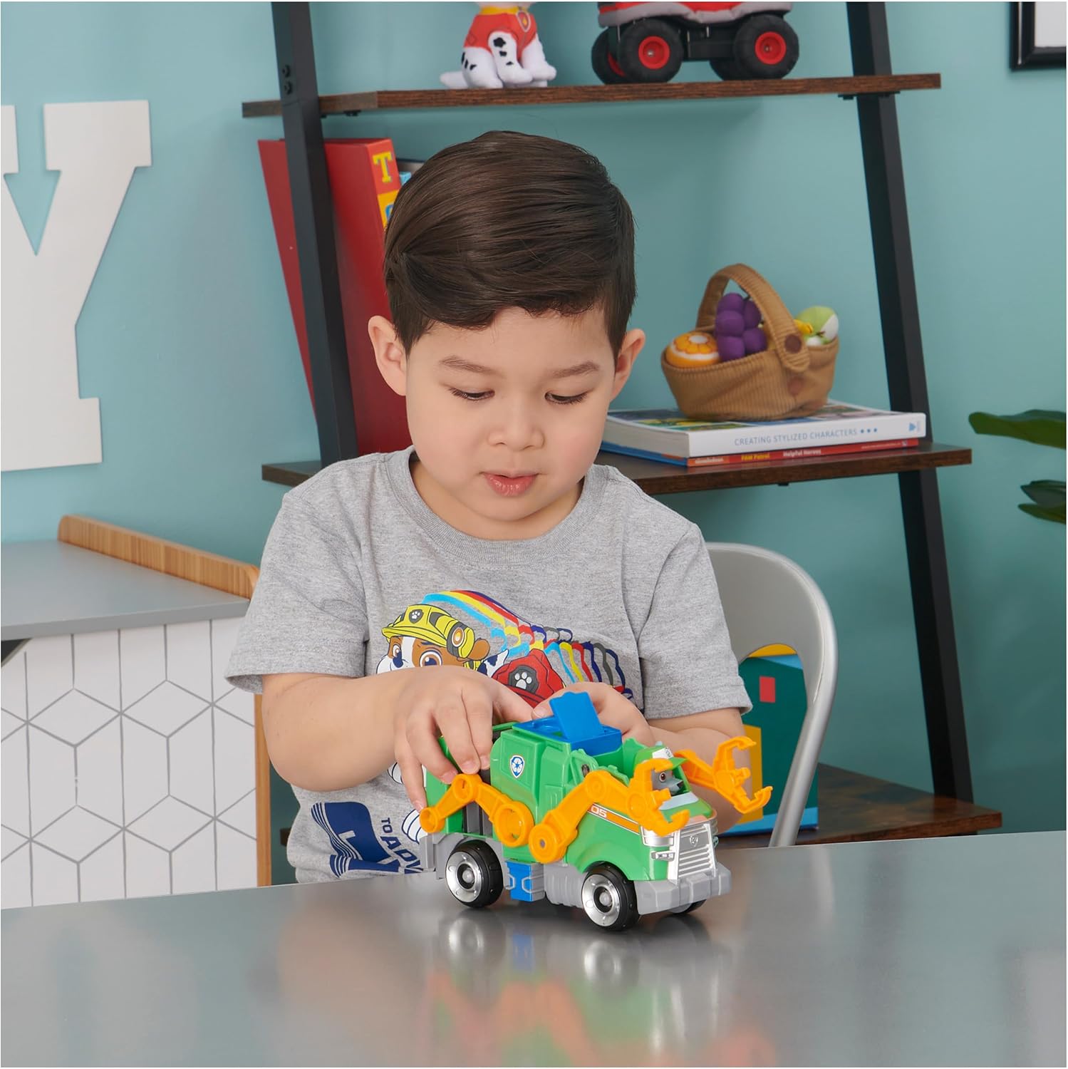 Foto 4 pulgar | Paw Patrol Vehiculo Deluxe Rocky La Pelicula