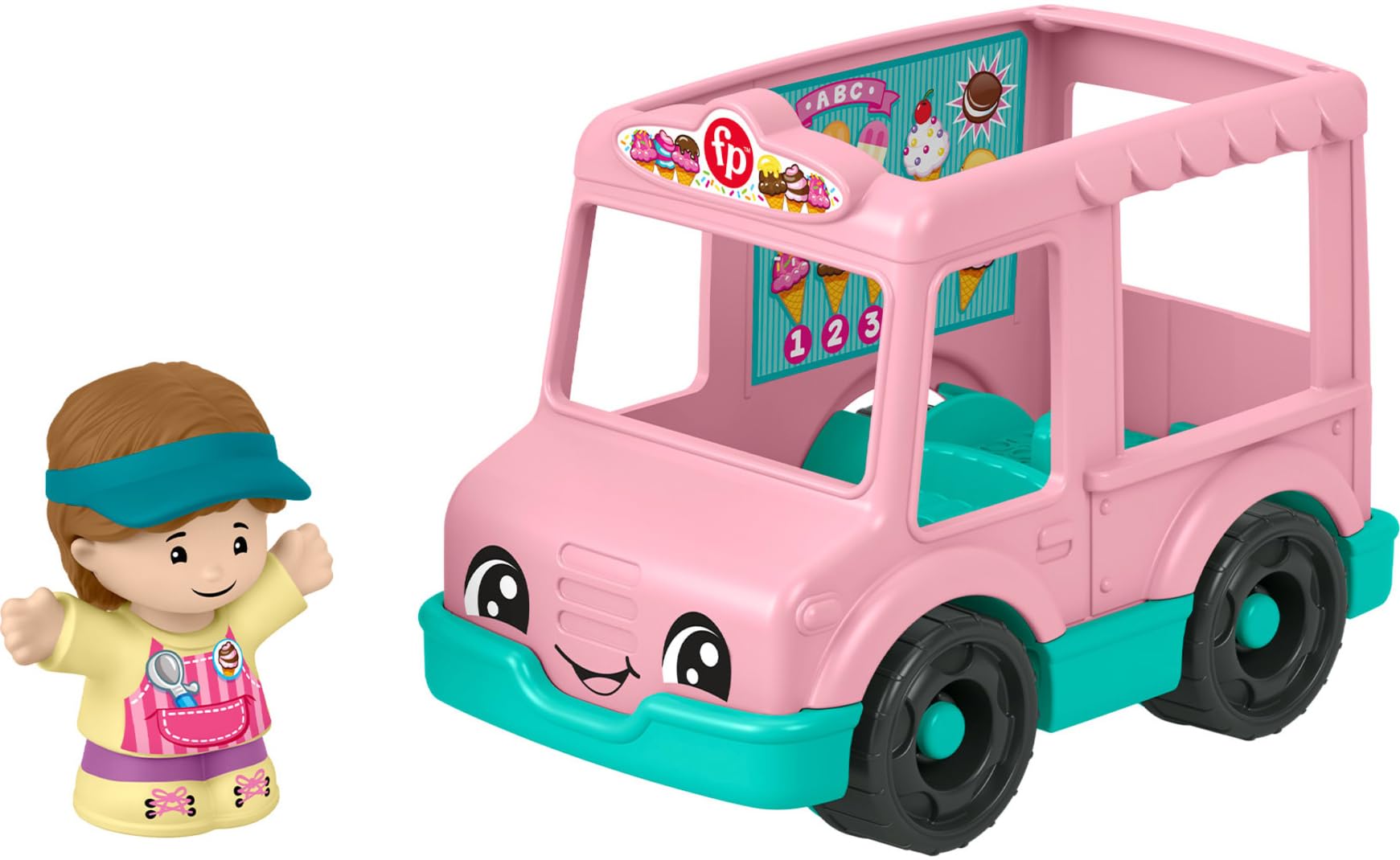 Foto 2 pulgar | Camión De Helados De Juguete Fisher-price Little People De 1 Año O Más - Venta Internacional.