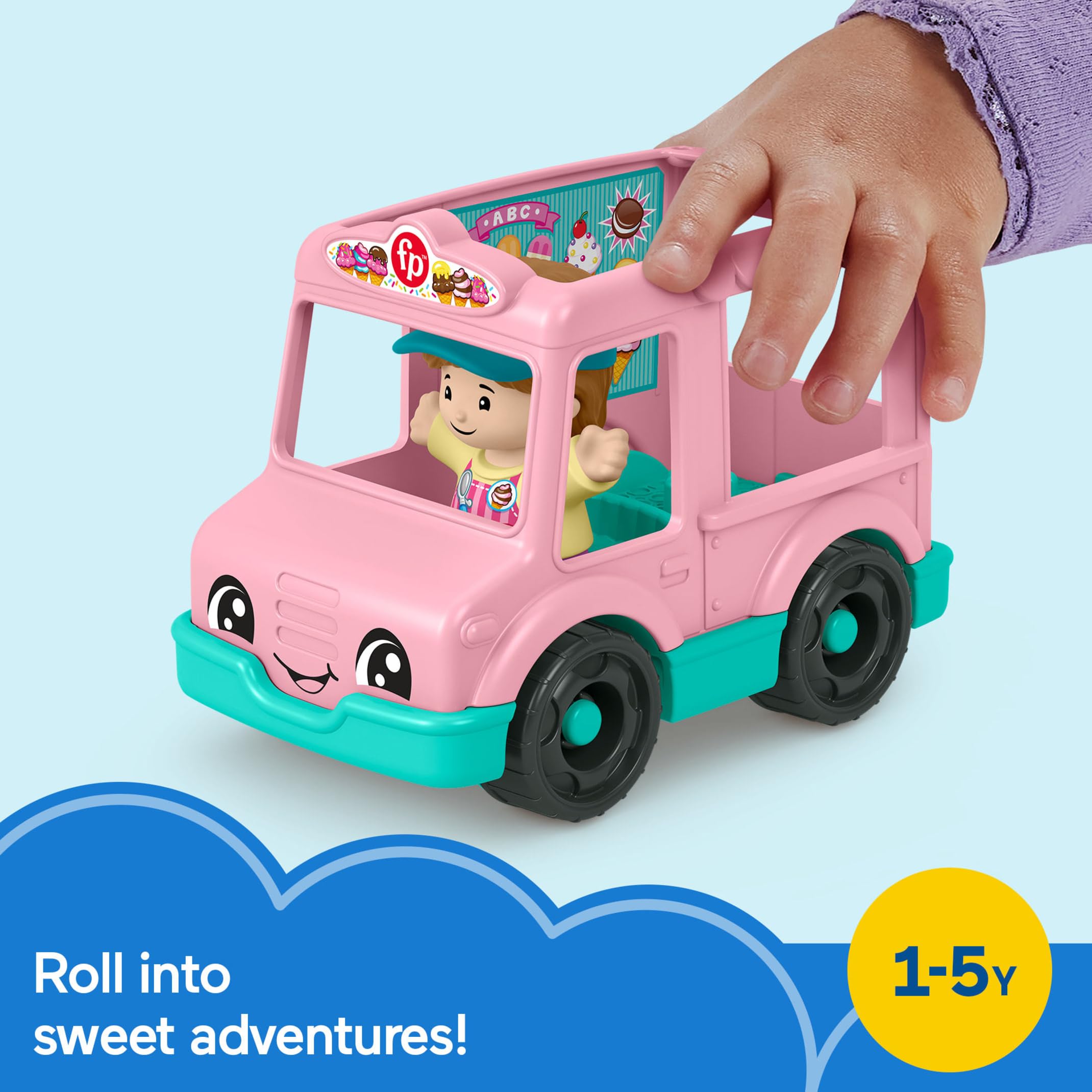 Foto 3 pulgar | Camión De Helados De Juguete Fisher-price Little People De 1 Año O Más - Venta Internacional.