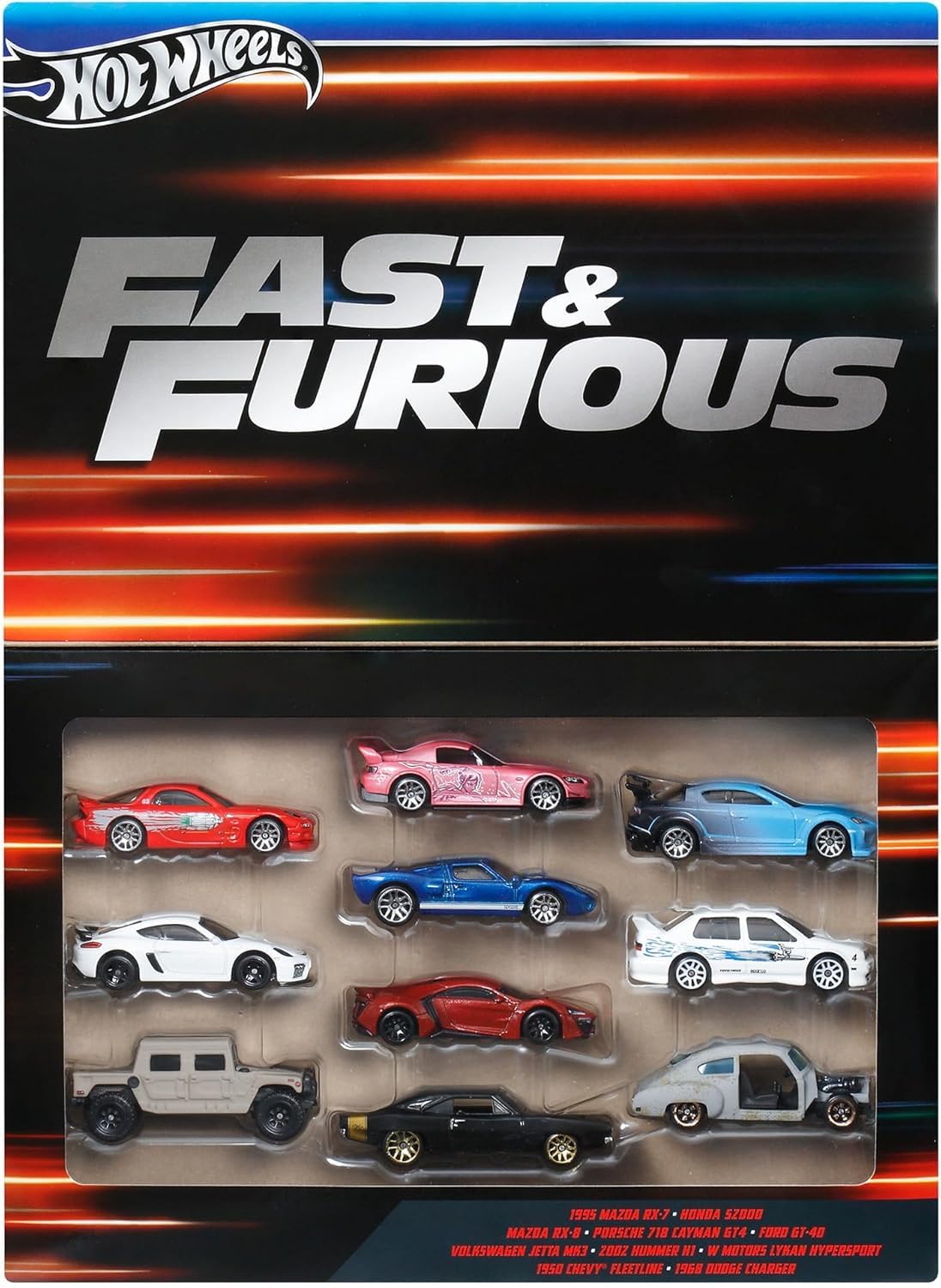 Foto 3 pulgar | Paquete De 10 Coches De Juguete Hot Wheels Hvx27 Fast And Furious - Venta Internacional.