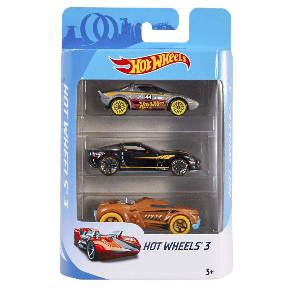 Foto 2 pulgar | Surtido Básico De Autos Hot Wheels Fundidos A Presión, Paquete De 3 - Venta Internacional.
