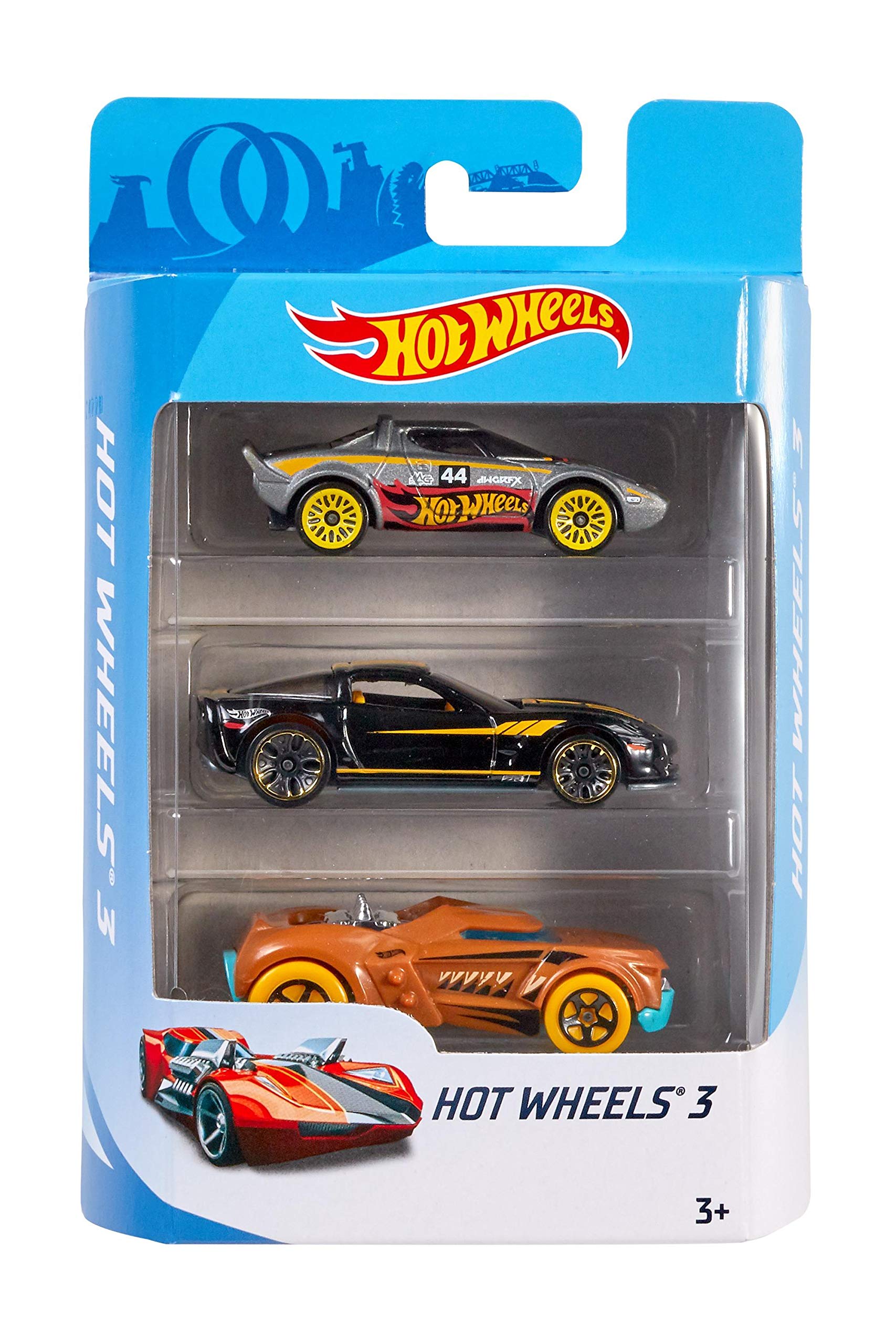 Foto 8 pulgar | Surtido Básico De Autos Hot Wheels Fundidos A Presión, Paquete De 3 - Venta Internacional.
