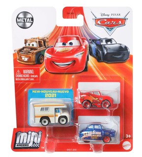 Foto 1 | Pack De 3 Unidades De Toy Cars Mattel Disney Pixar Minis - Venta Internacional.
