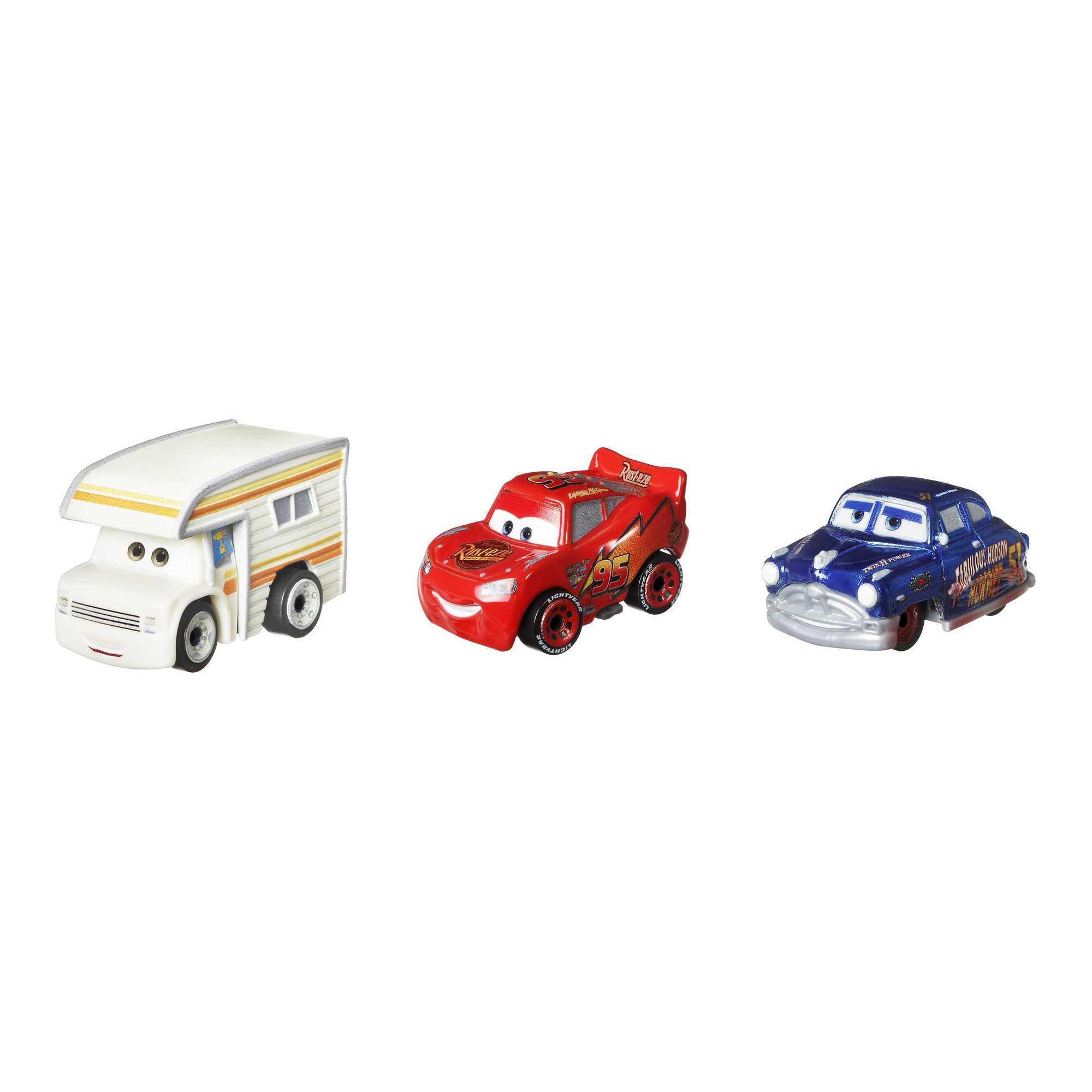 Foto 5 | Pack De 3 Unidades De Toy Cars Mattel Disney Pixar Minis - Venta Internacional.