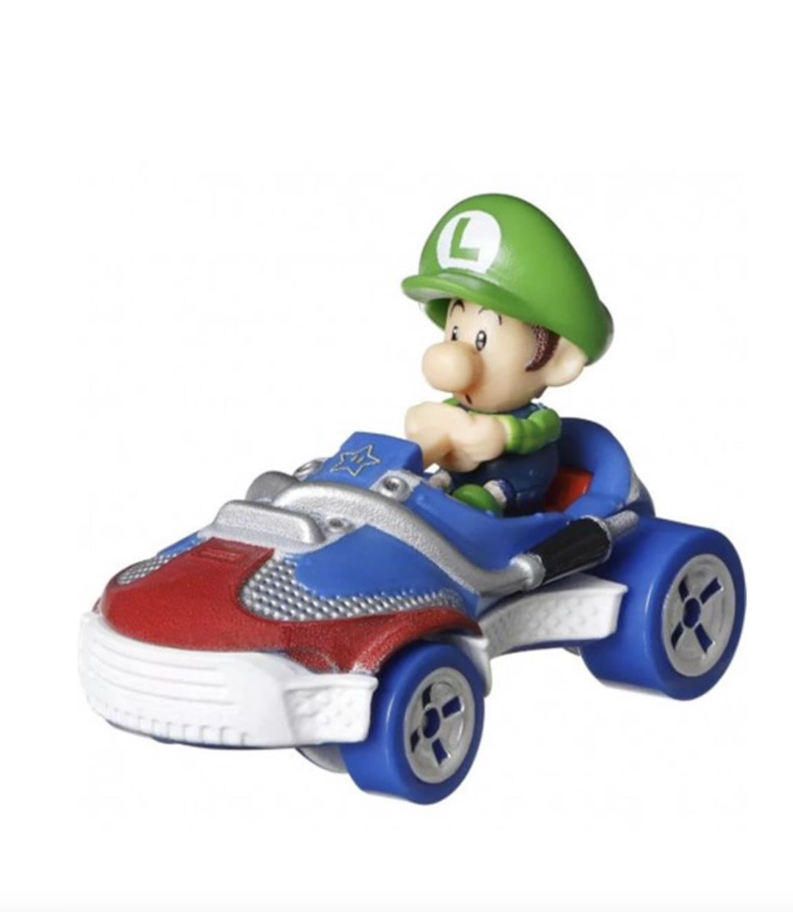 Juguete Hot Wheels Mario Kart Baby Luigi Sneeker 1:64 Fundido A Presión - Venta Internacional.