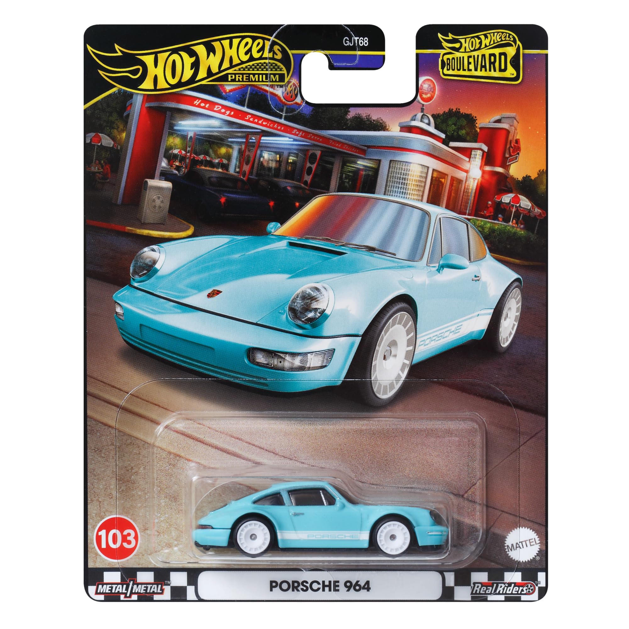 Foto 2 pulgar | Auto Fundido Hot Wheels Premium Boulevard Porsche 964 1:64 - Venta Internacional.