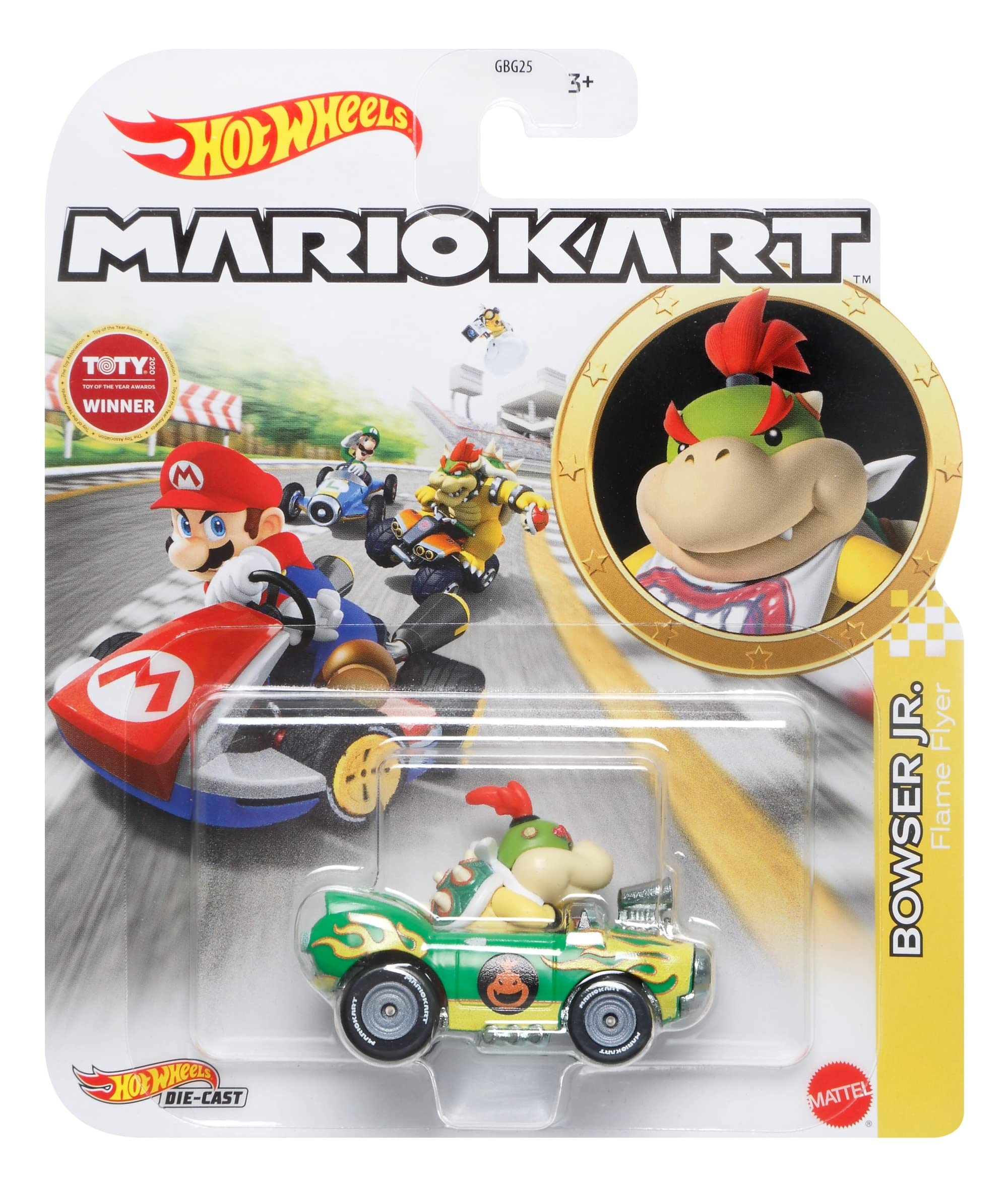 Foto 5 pulgar | Mario Kart Bowser Jr De Toy Hot Wheels Fundido A Presión 1:64 - Venta Internacional.