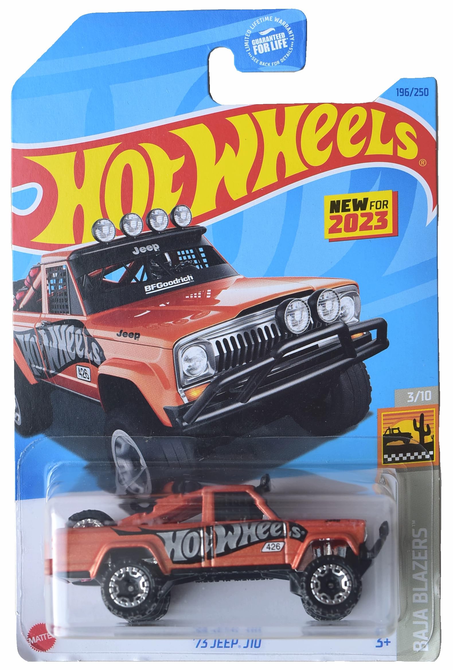 Foto 2 pulgar | Coche Fundido A Presión Mattel Hot Wheels '73 Jeep C10 Baja Blazers - Venta Internacional.