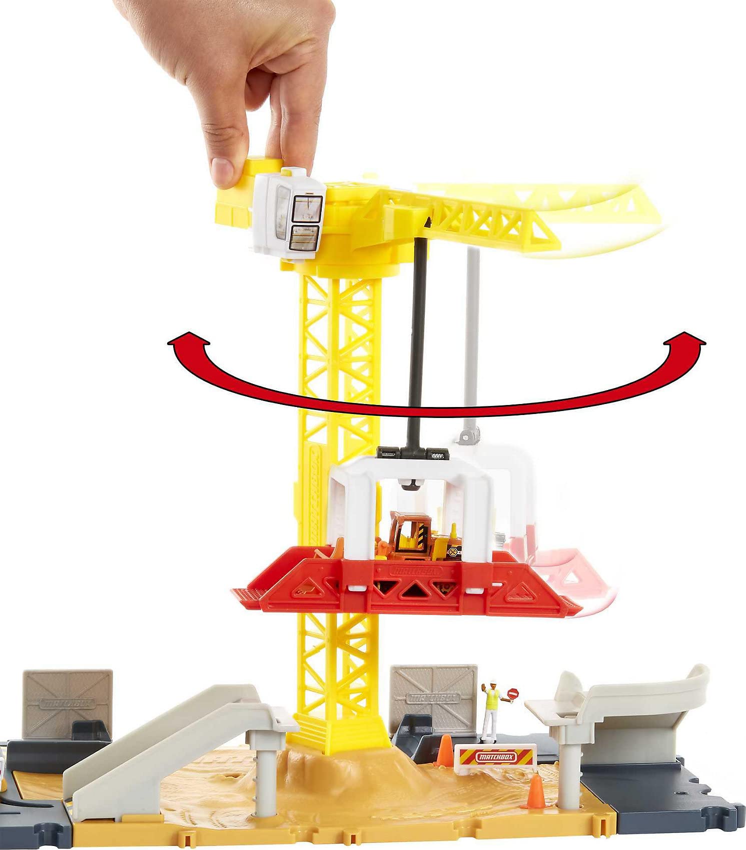 Foto 4 pulgar | Controladores De Acción Matchbox De Construction Playset Con Bulldozer - Venta Internacional.