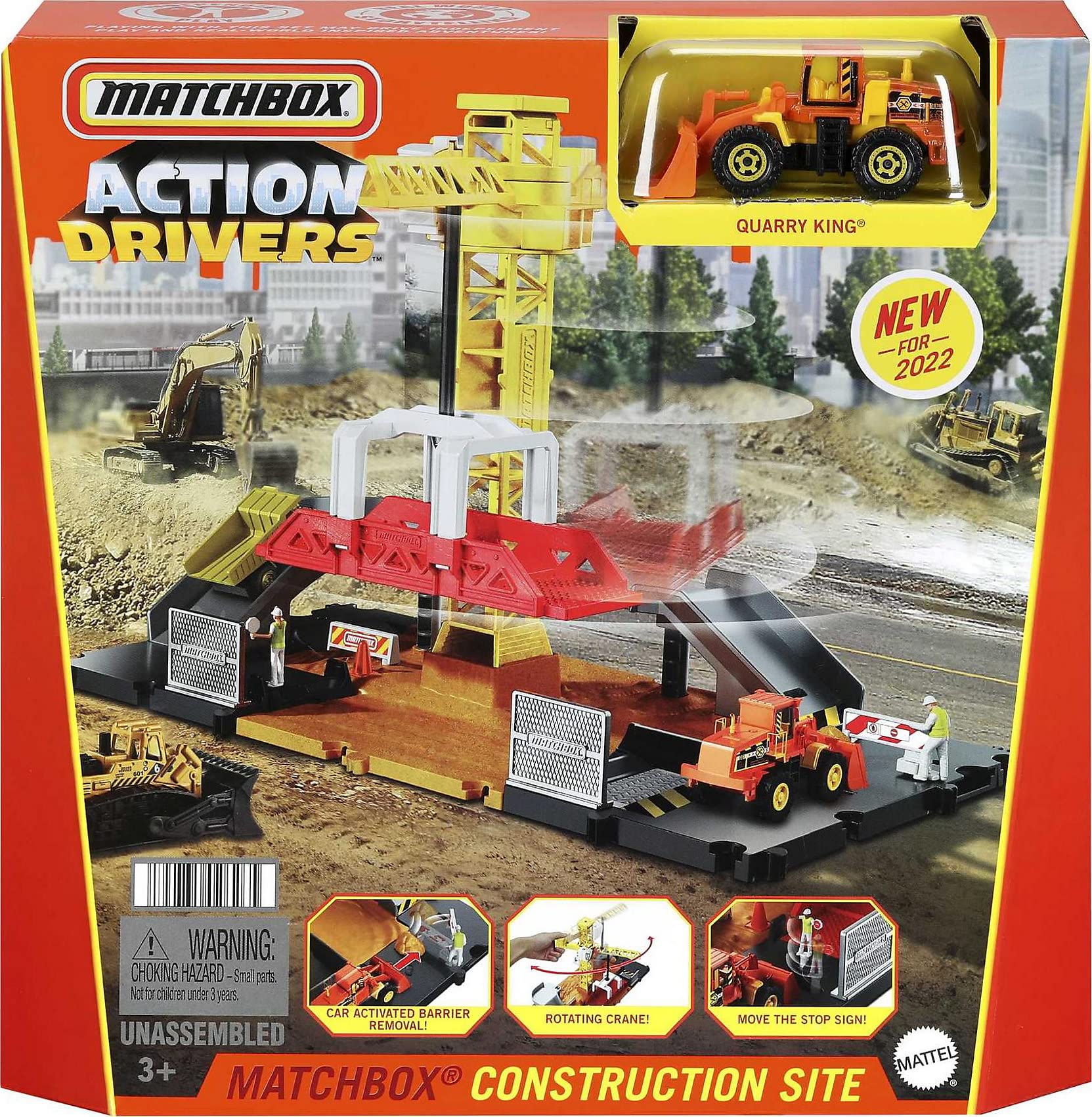 Foto 6 | Controladores De Acción Matchbox De Construction Playset Con Bulldozer - Venta Internacional.
