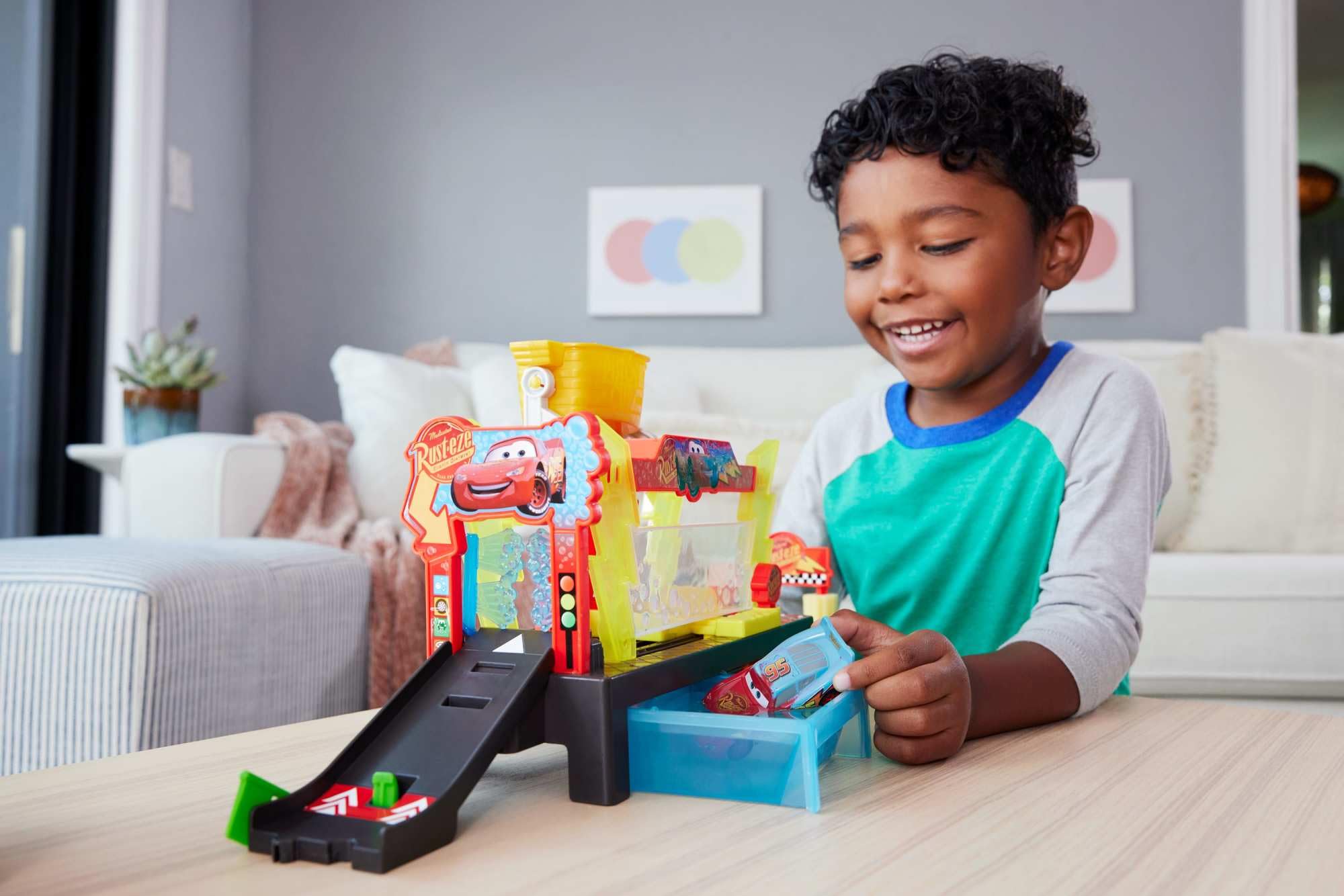 Foto 2 | Lavador de Autos Playset Mattel Disney Pixar Cars Changers - Venta Internacional