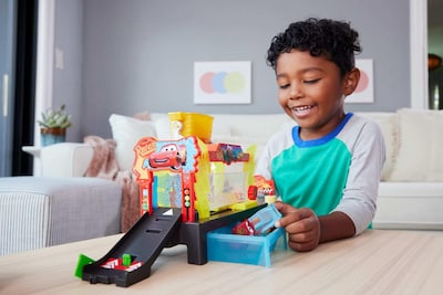 Foto 2 | Lavador de Autos Playset Mattel Disney Pixar Cars Changers - Venta Internacional