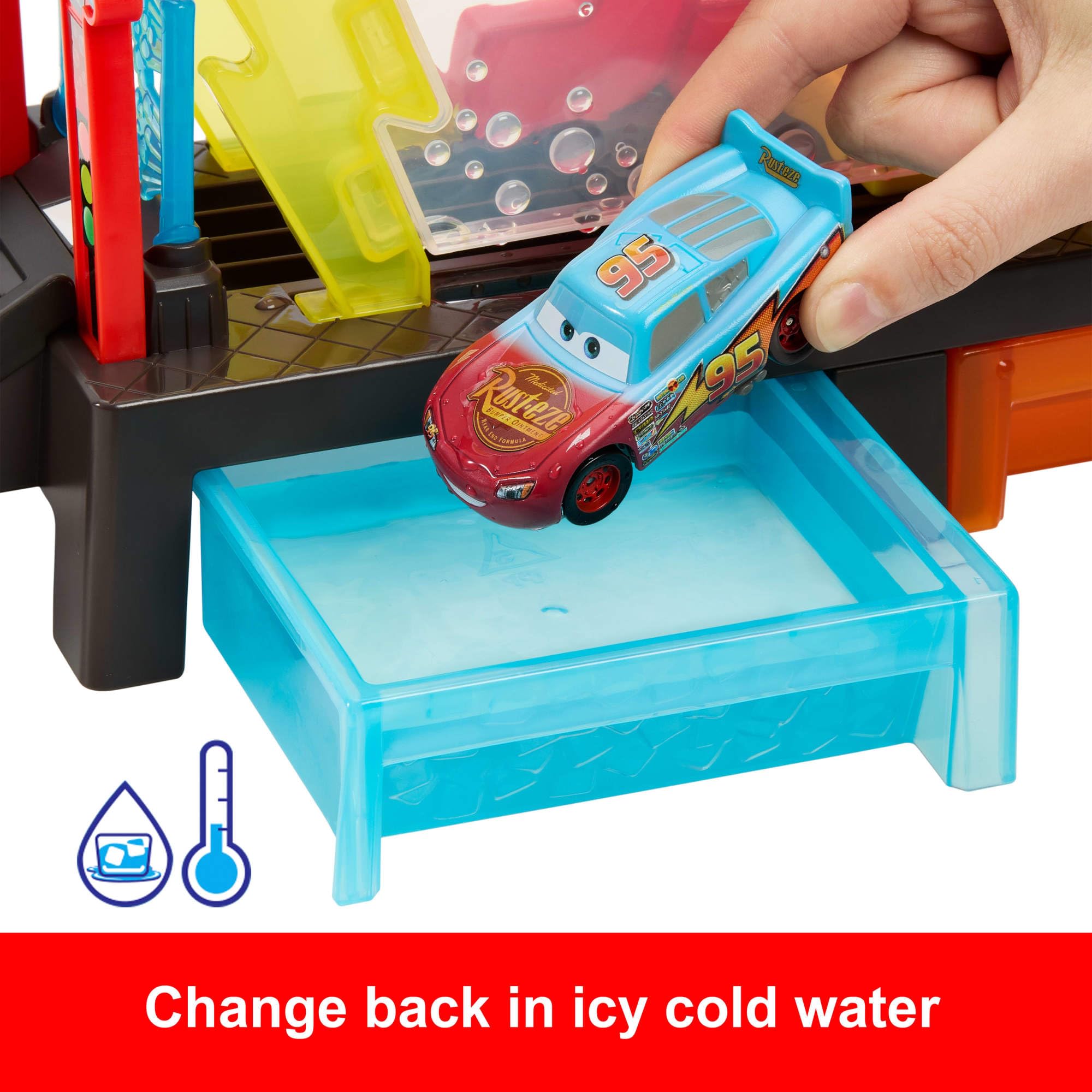 Foto 5 | Lavador de Autos Playset Mattel Disney Pixar Cars Changers - Venta Internacional
