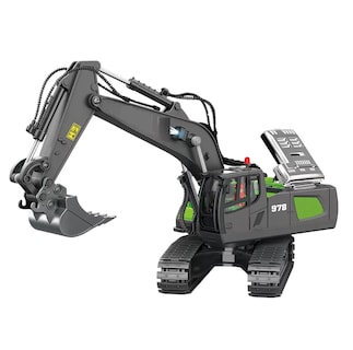 Foto 1 | Excavadora de Jueguete con Control Remoto Negro