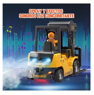 Foto 5 | Montacargas A Control Remoto Con Luz Y Música Amarillo