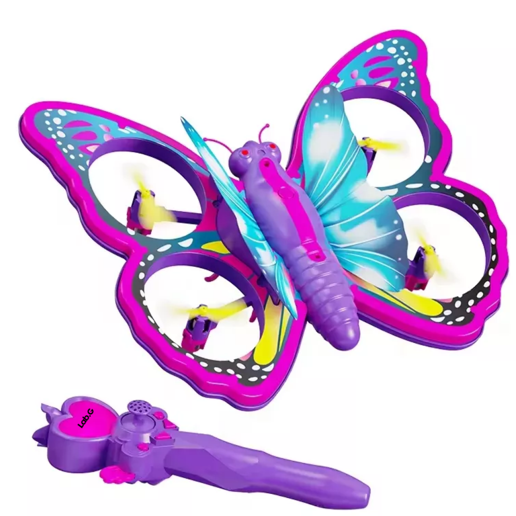 Foto 2 pulgar | Avión Carro Rc Mini Dron Mariposa Juguetes de Control Remoto Morado
