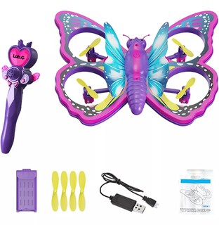 Foto 2 | Avión Carro Rc Mini Dron Mariposa Juguetes de Control Remoto Morado