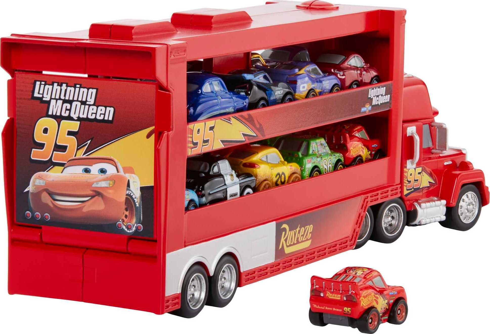 Foto 6 pulgar | Camión Transportador De Juguetes Mattel Disney Pixar Cars Mack Mini - Venta Internacional.